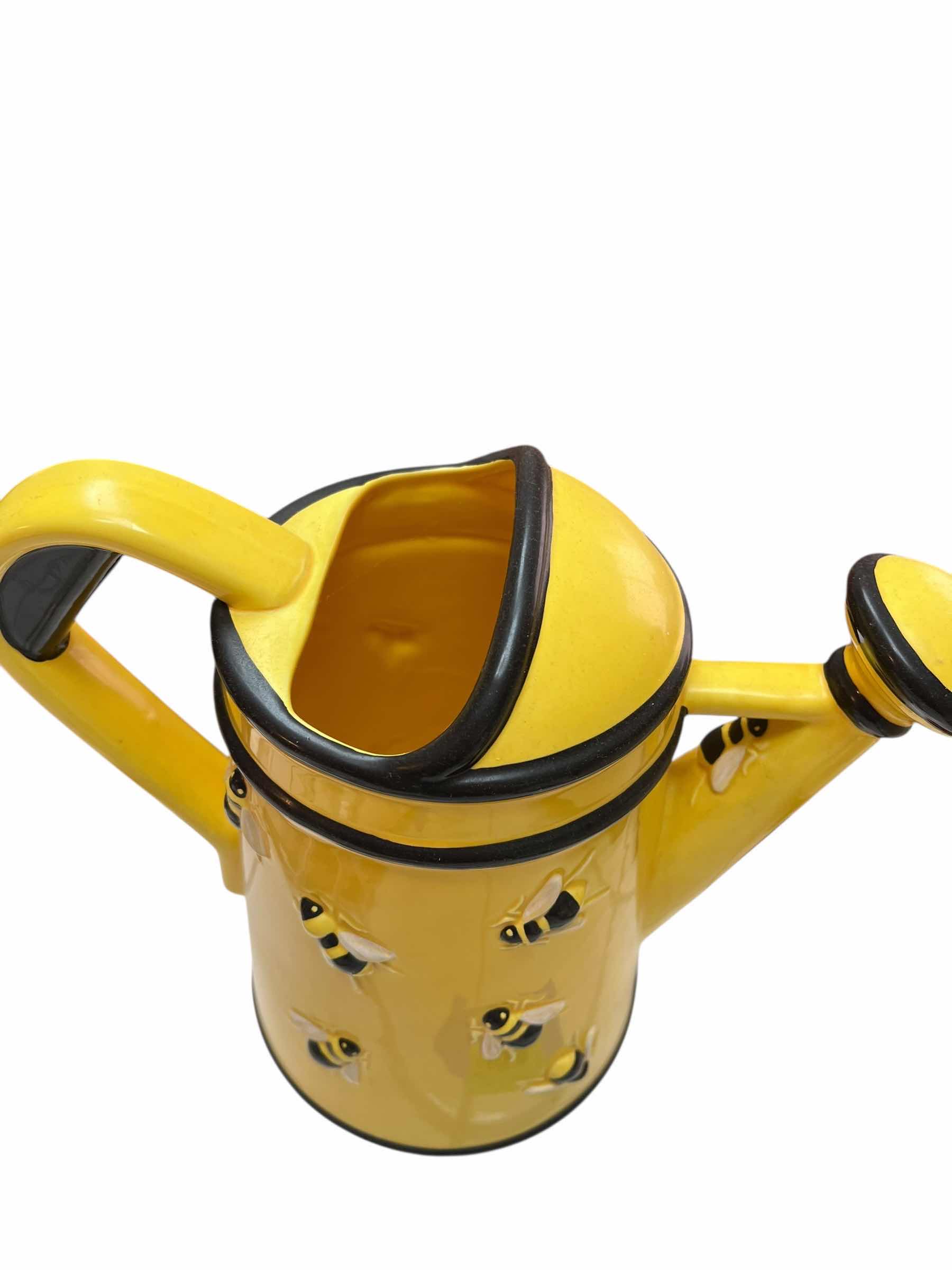 Photo 1 of HOME DECOR CERAMIC HONEY BEE WATERING CAN. 14”H