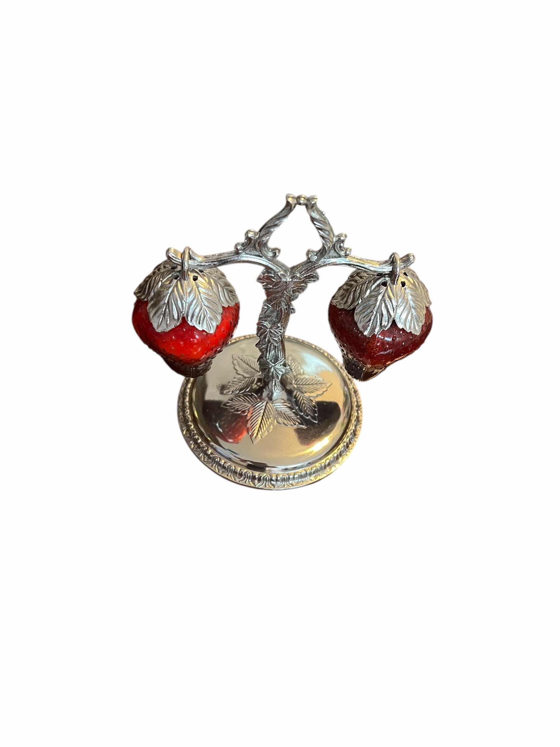 Photo 1 of VINTAGE SALT AND PEPPER SHAKERS “ HANGING STRAWBERRIES”
