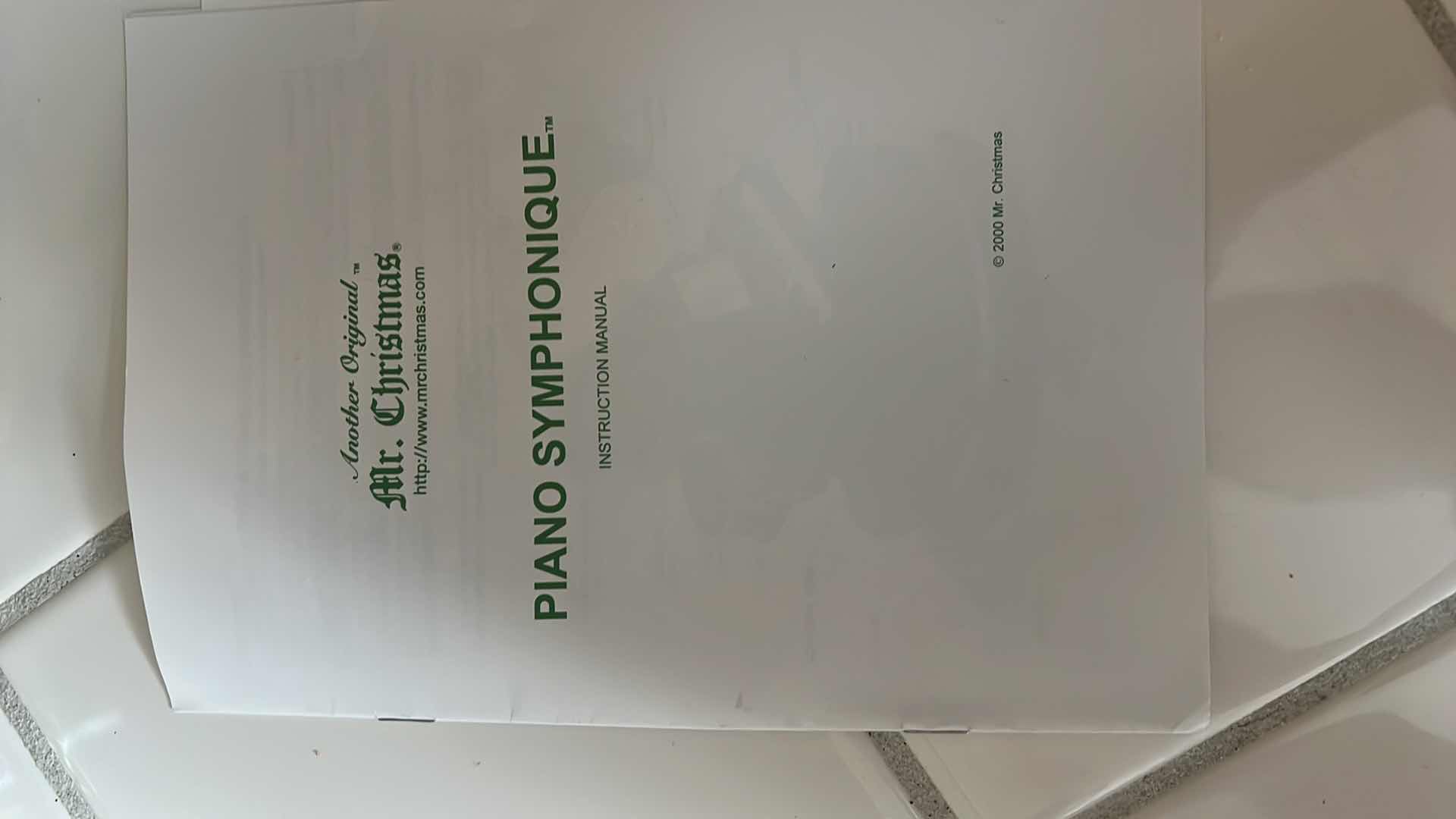 Photo 1 of DECORATIVE MUSIC BOX PIANO. 12”X8”H. PLAYS SEVERAL CHRISTMAS SONGS.  BEAUTIFUL COLLECTIBLE.