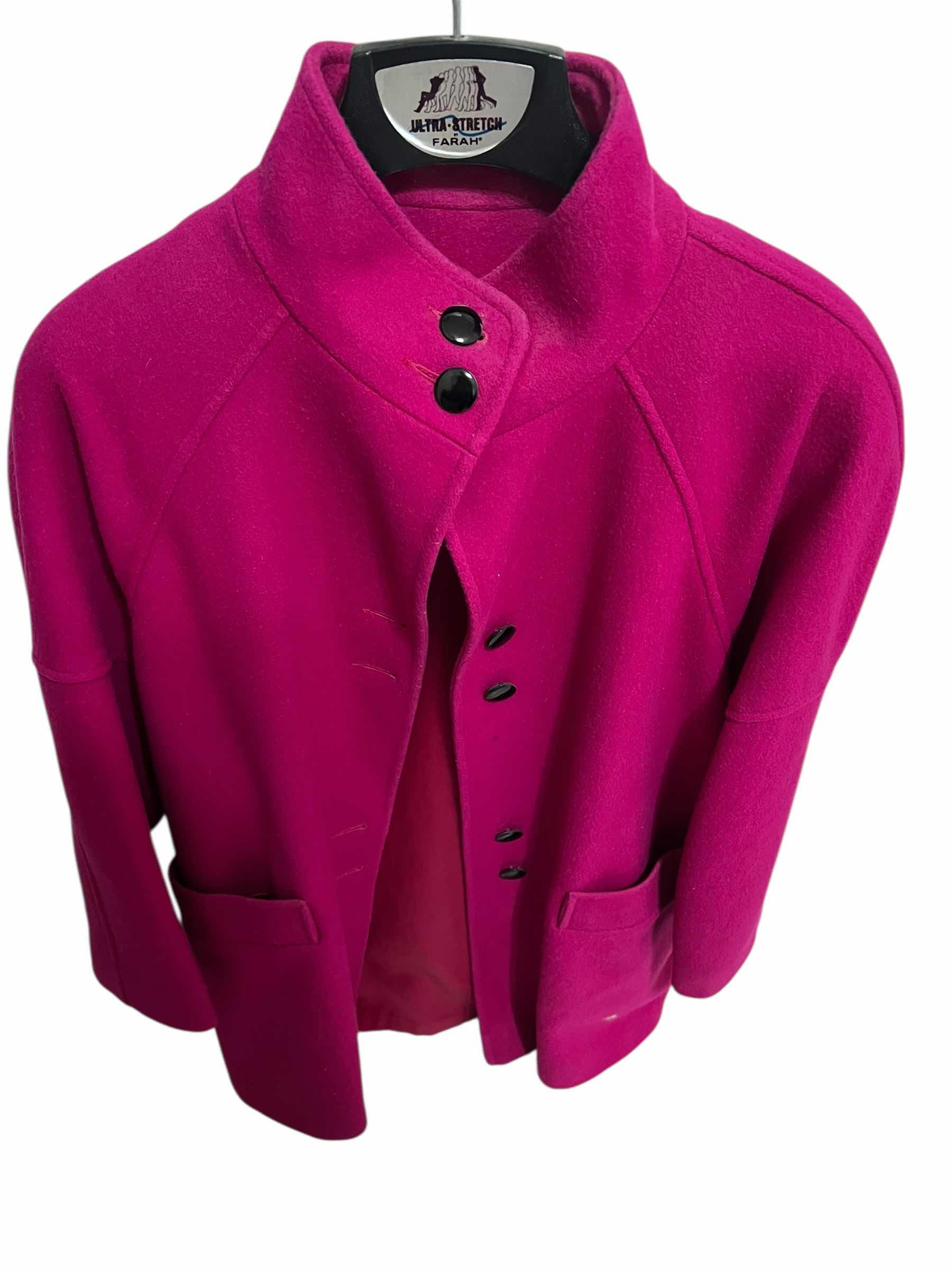 Photo 1 of LADIES COAT-FUSCIA, PETITE SIZE 6