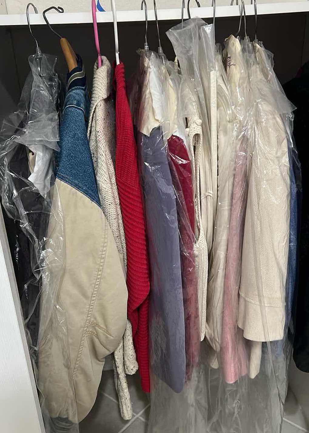 Photo 1 of CONTENTS OF CLOSET. WOMENS CLOTHES PETITE SIZE 6-8