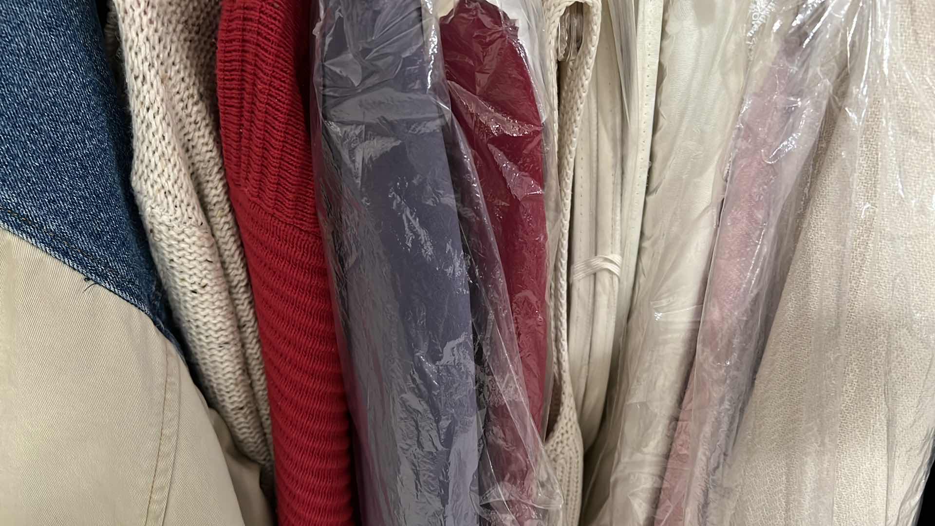 Photo 1 of CONTENTS OF CLOSET. WOMENS CLOTHES PETITE SIZE 6-8