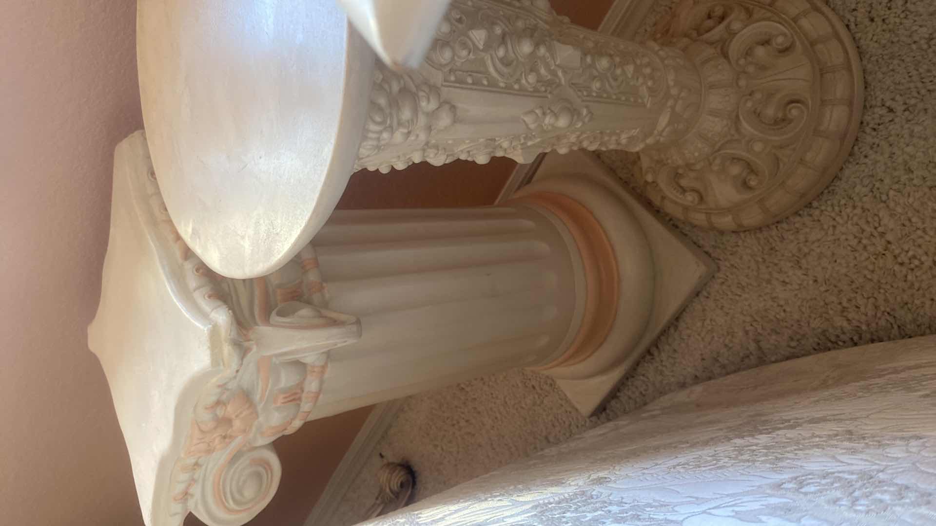 Photo 1 of 2 - HOLLOW PLASTER COLUMNS H24”