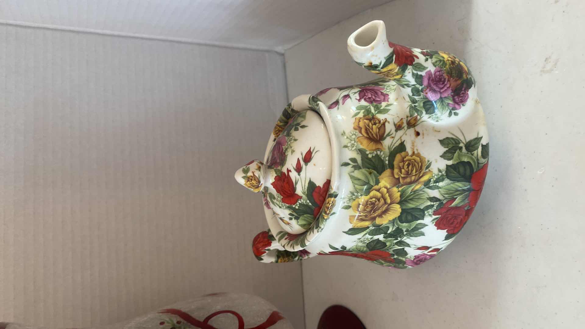 Photo 1 of 3 - DECOR TEAPOT FIGURINE 10”HOLIDAY HOLDER 12”