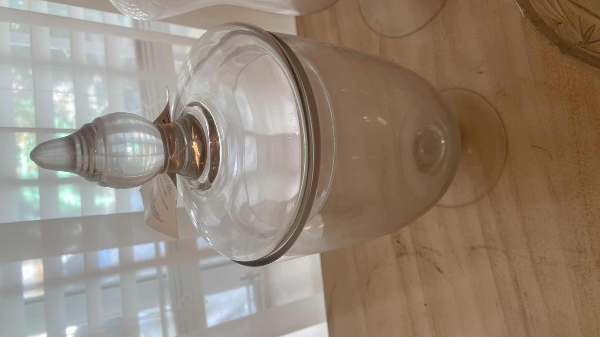 Photo 1 of 4!GLASS DECOR & LEADED GLASS BOWL LARGEST 14”