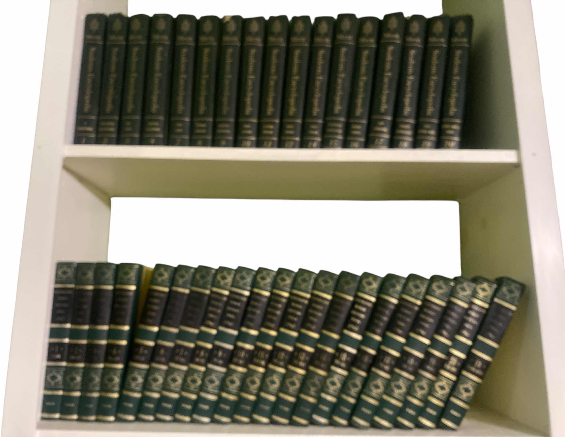 Photo 1 of 2 SHELVES BOOKS - MERIT STUDENTS ENCYCLOPEDIA VOLUMES 5 & 6 MISSING & ILLUSTRATED WORLD ENCYCLOPEDIA VOLUMES 1 -21