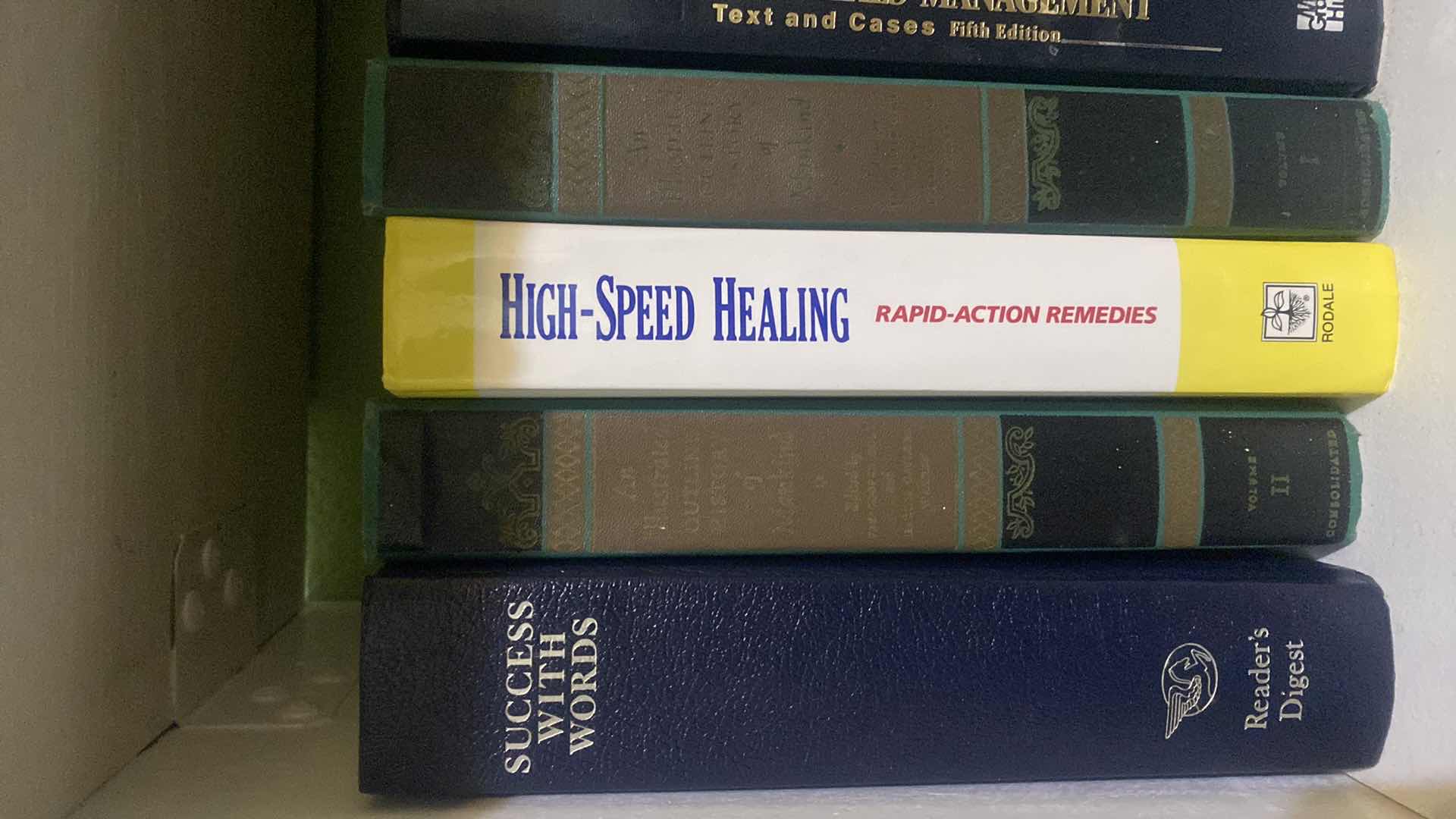 Photo 1 of 1 SHELF OF BOOKS - VARIOUS GENRES