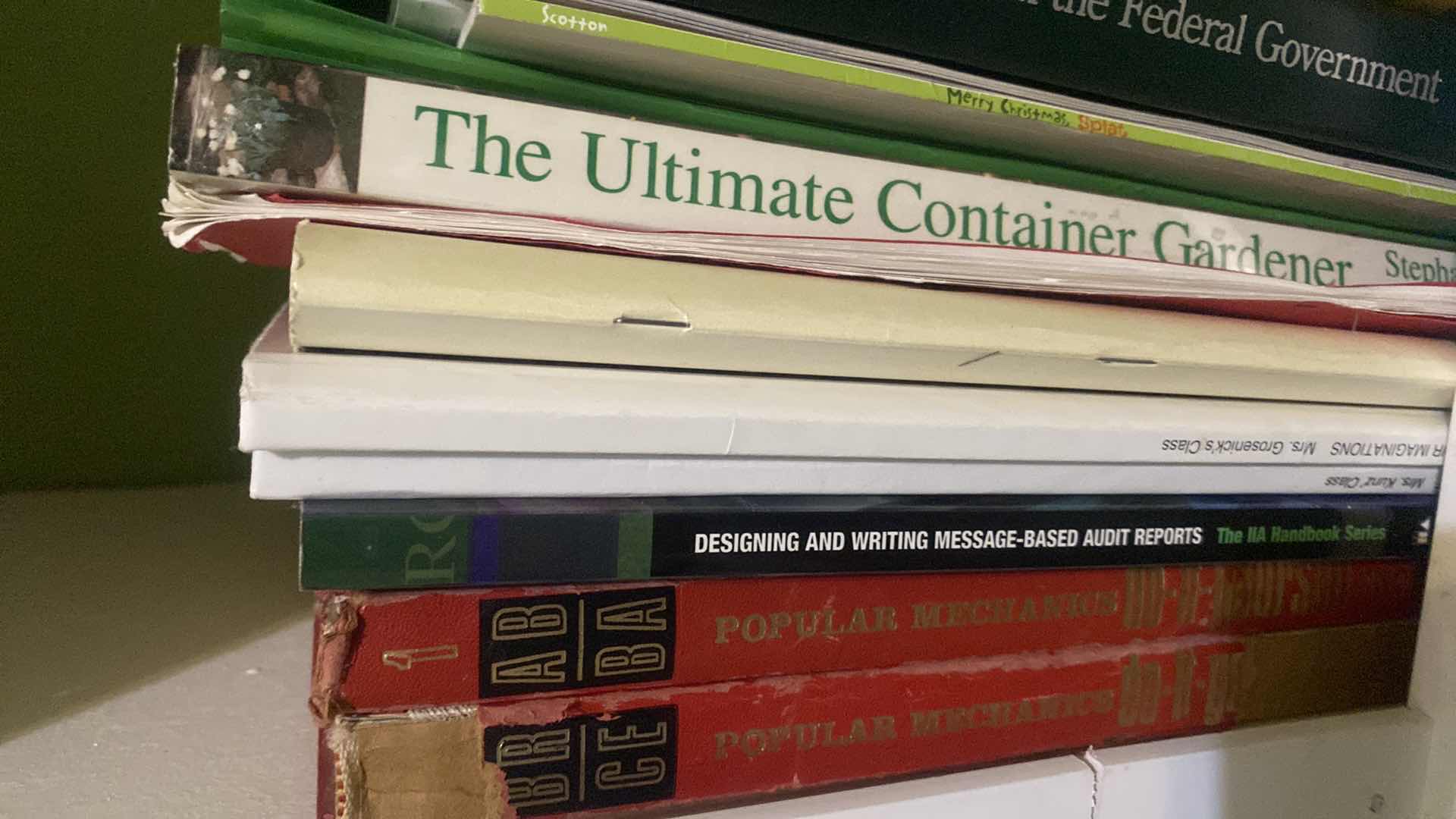 Photo 1 of 1 SHELF OF BOOKS - VARIOUS GENRES