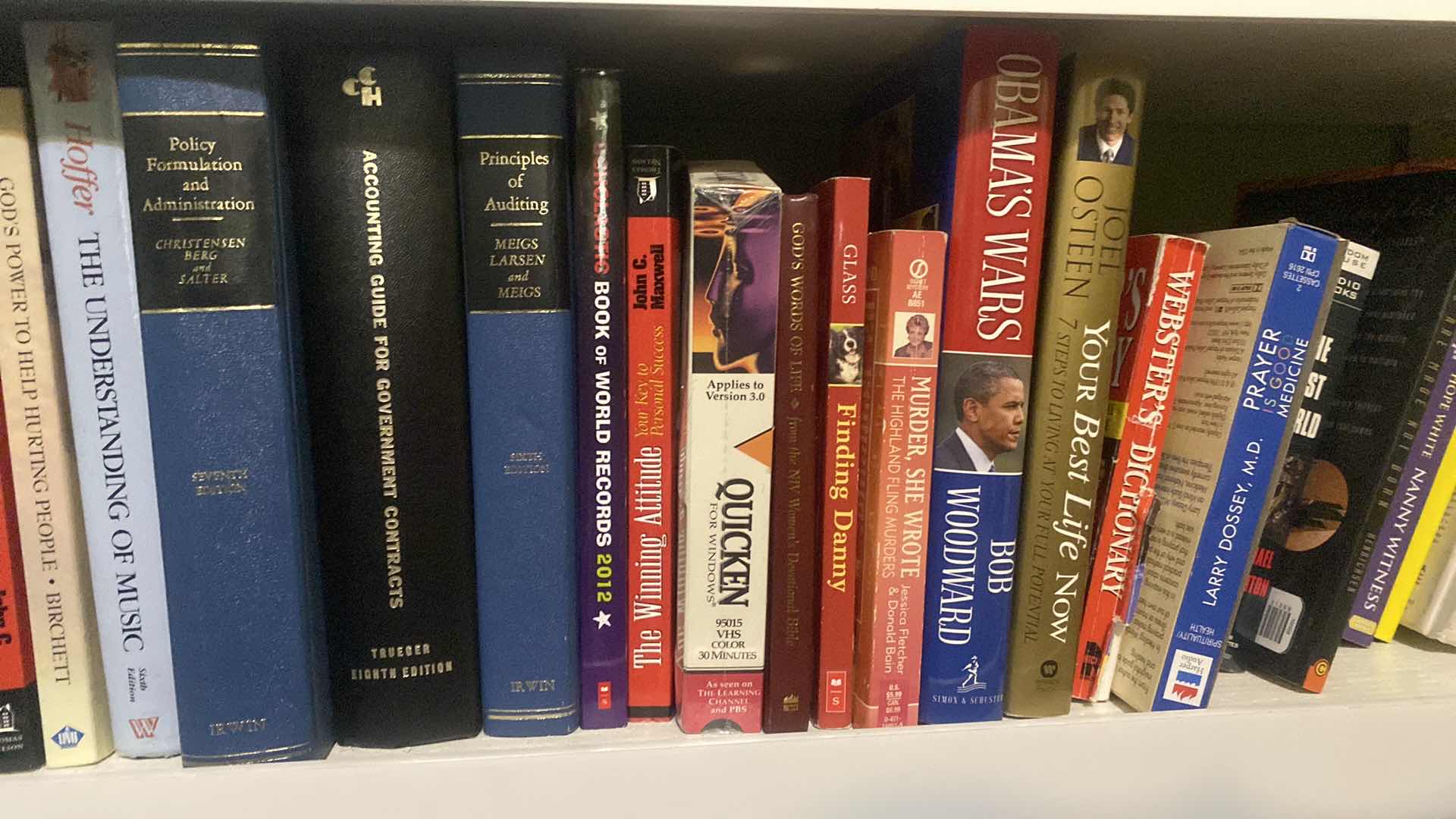 Photo 1 of 1 SHELF OF BOOKS - VARIOUS GENRES