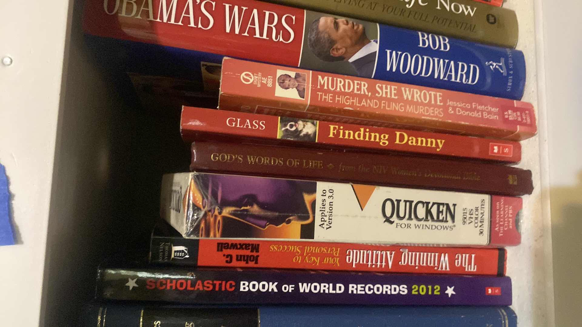 Photo 1 of 1 SHELF OF BOOKS - VARIOUS GENRES