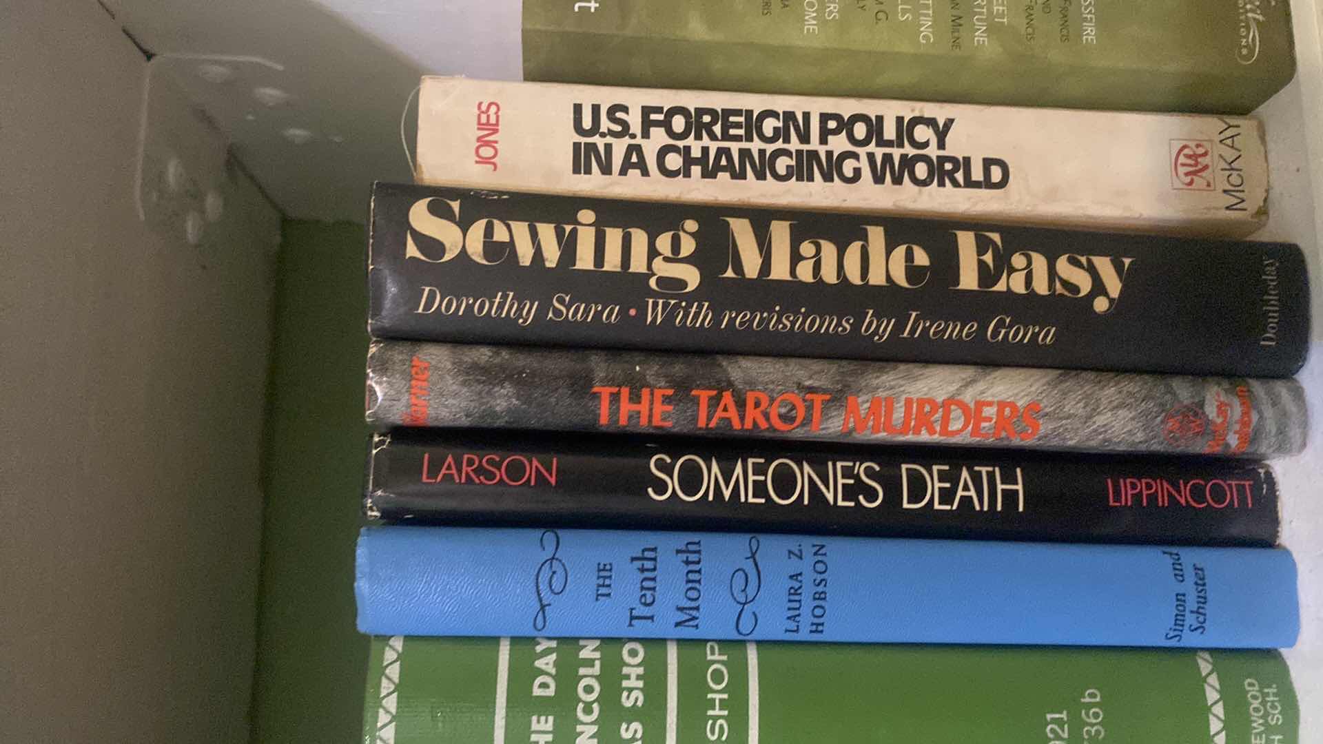 Photo 1 of 1 SHELF OF BOOKS - VARIOUS GENRES