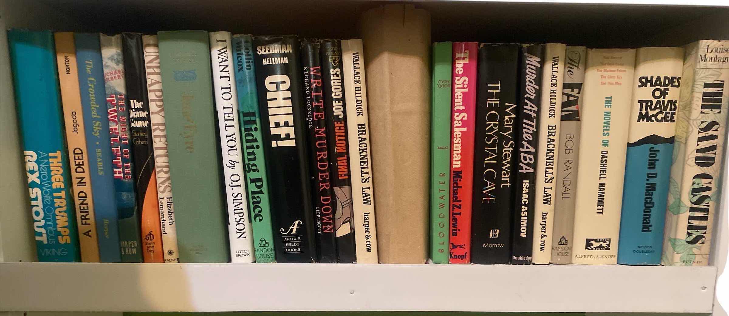 Photo 1 of 1 SHELF OF BOOKS - VARIOUS GENRES