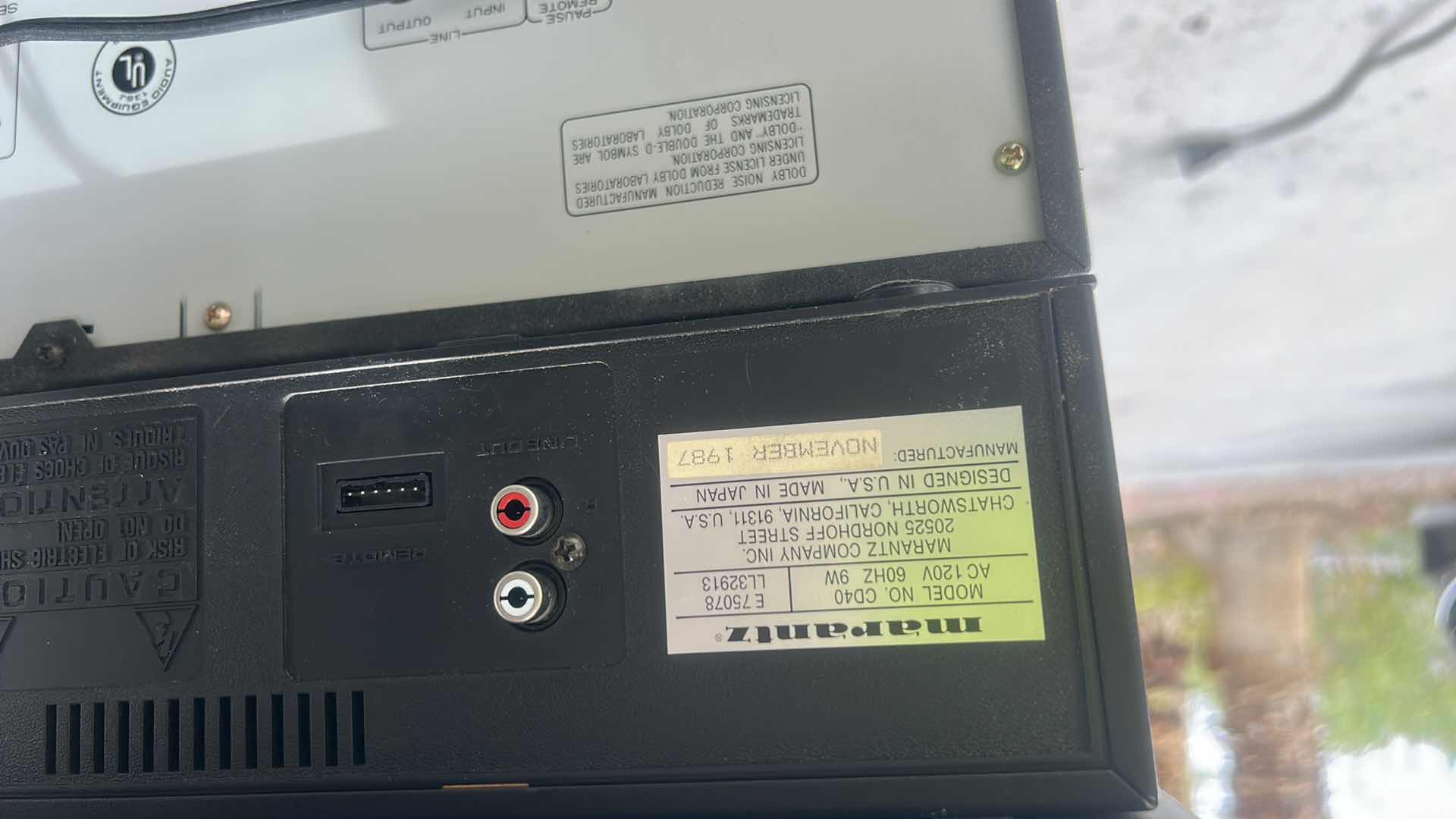 Photo 1 of MARANTZ SOUND SYSTEM