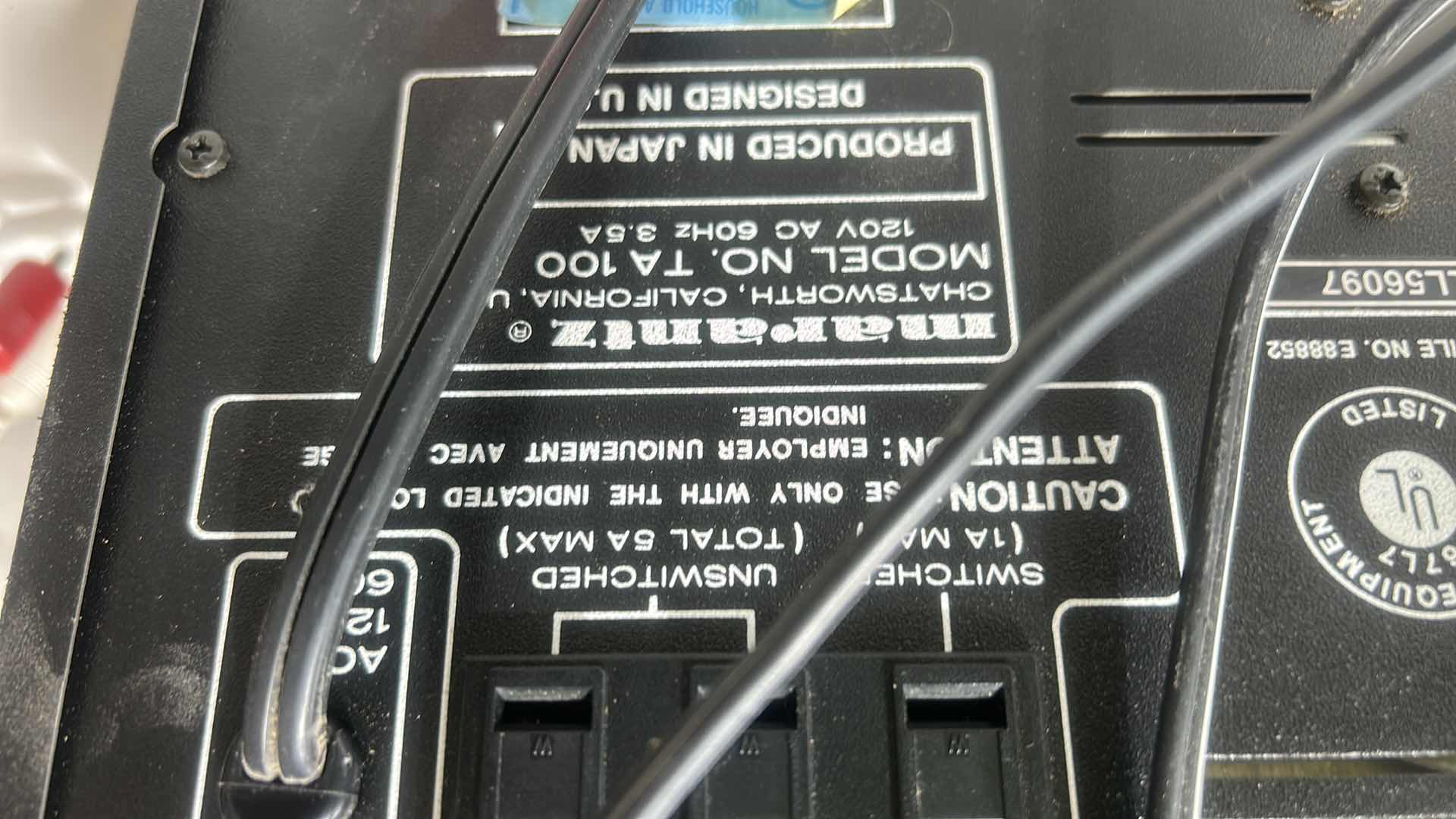 Photo 1 of MARANTZ SOUND SYSTEM