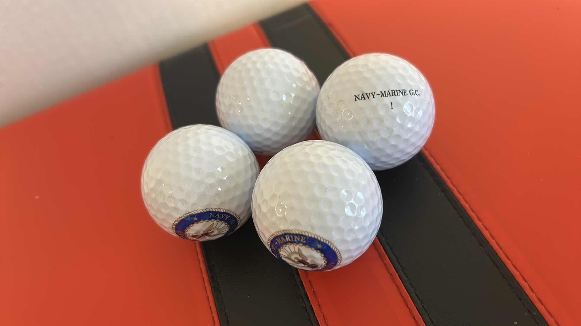 Photo 1 of BACKGAMMON SET AND 4 GOLF BALLS