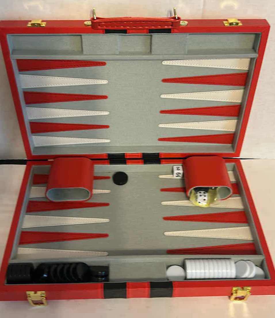 Photo 1 of BACKGAMMON SET AND 4 GOLF BALLS