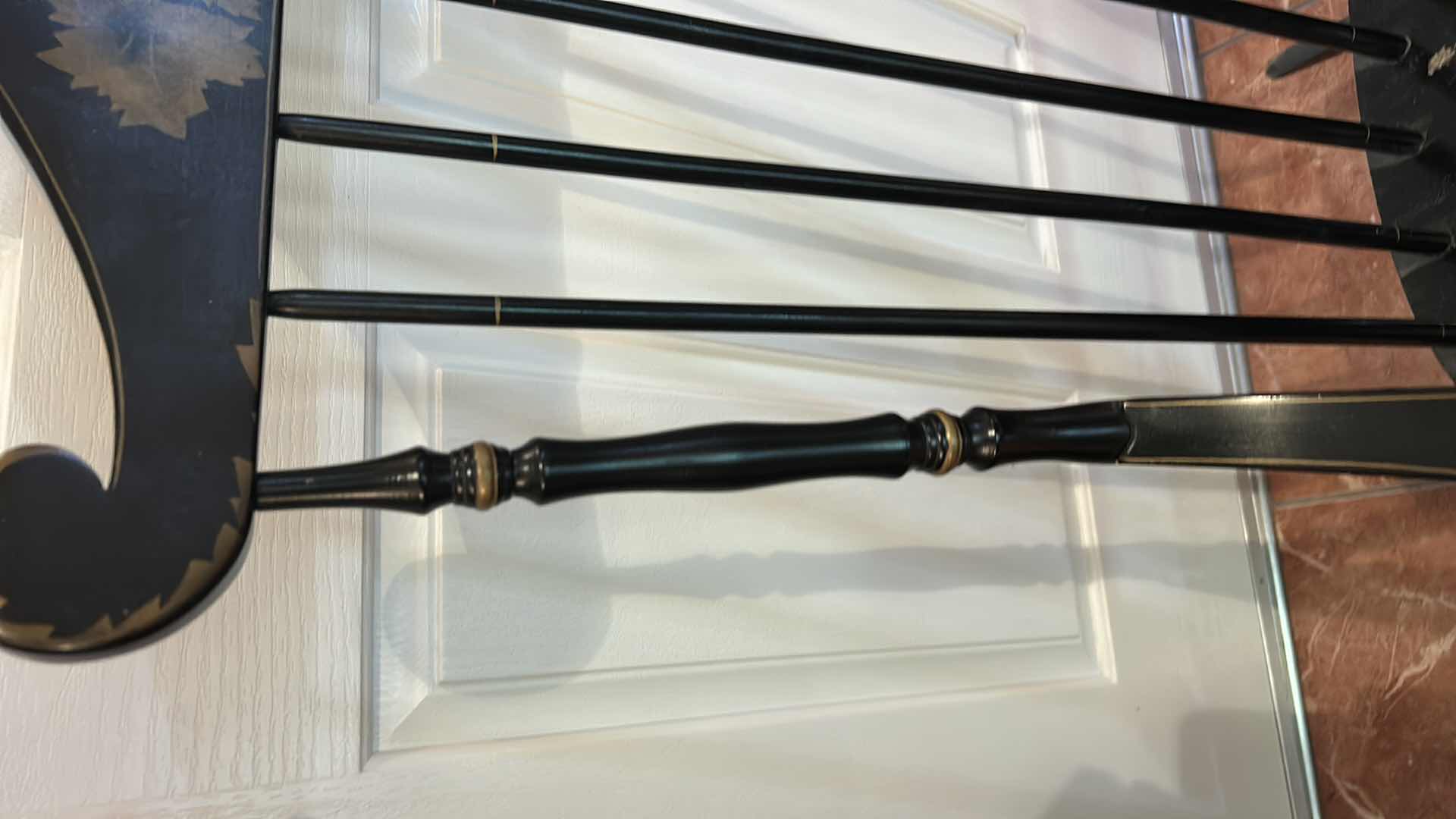 Photo 1 of BLACK HAND PAINTED PETITE KLING CONCORD ROCKING CHAIR H40.5”