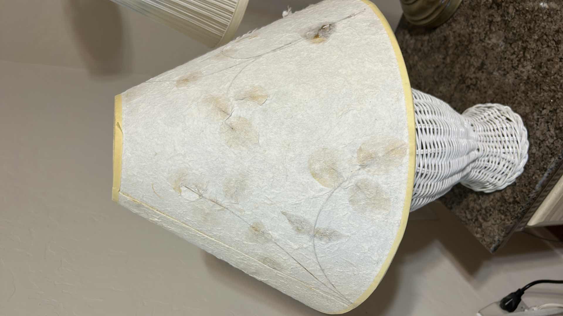 Photo 1 of 2 TABLE LAMPS TALLEST H25”