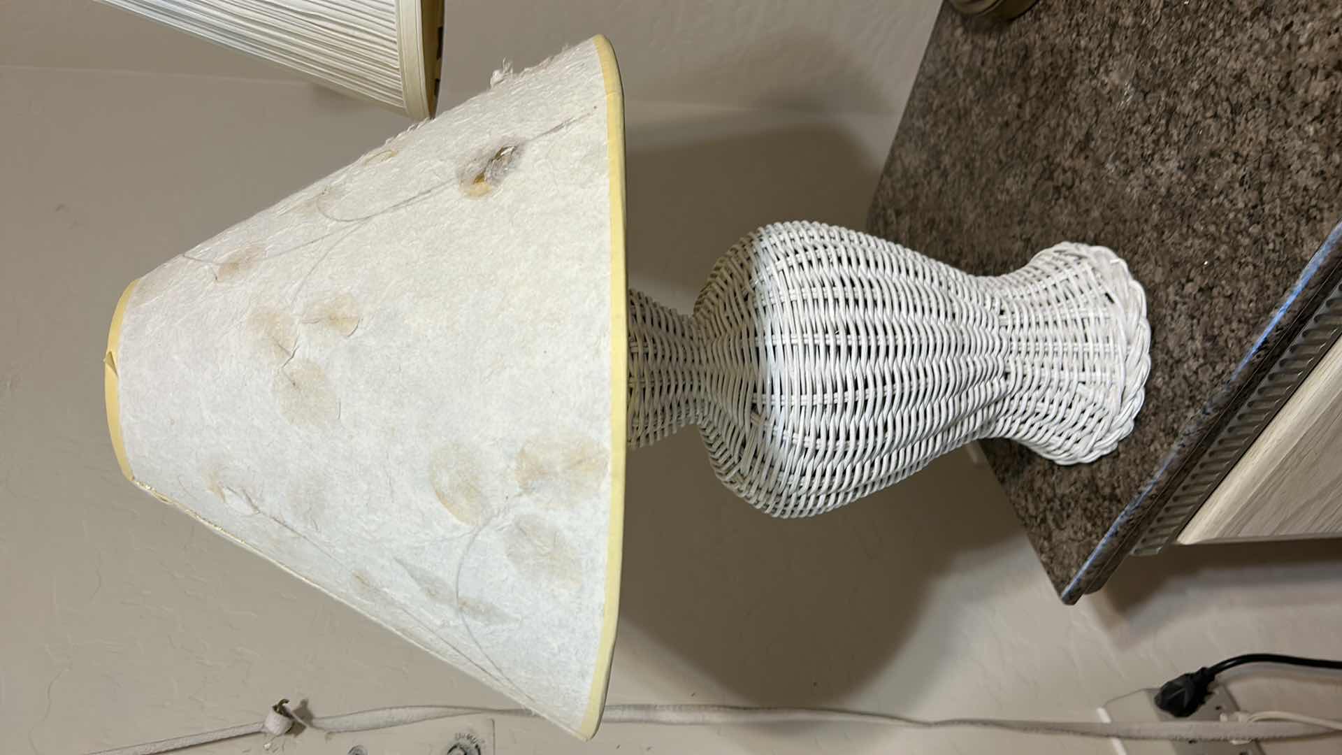 Photo 1 of 2 TABLE LAMPS TALLEST H25”