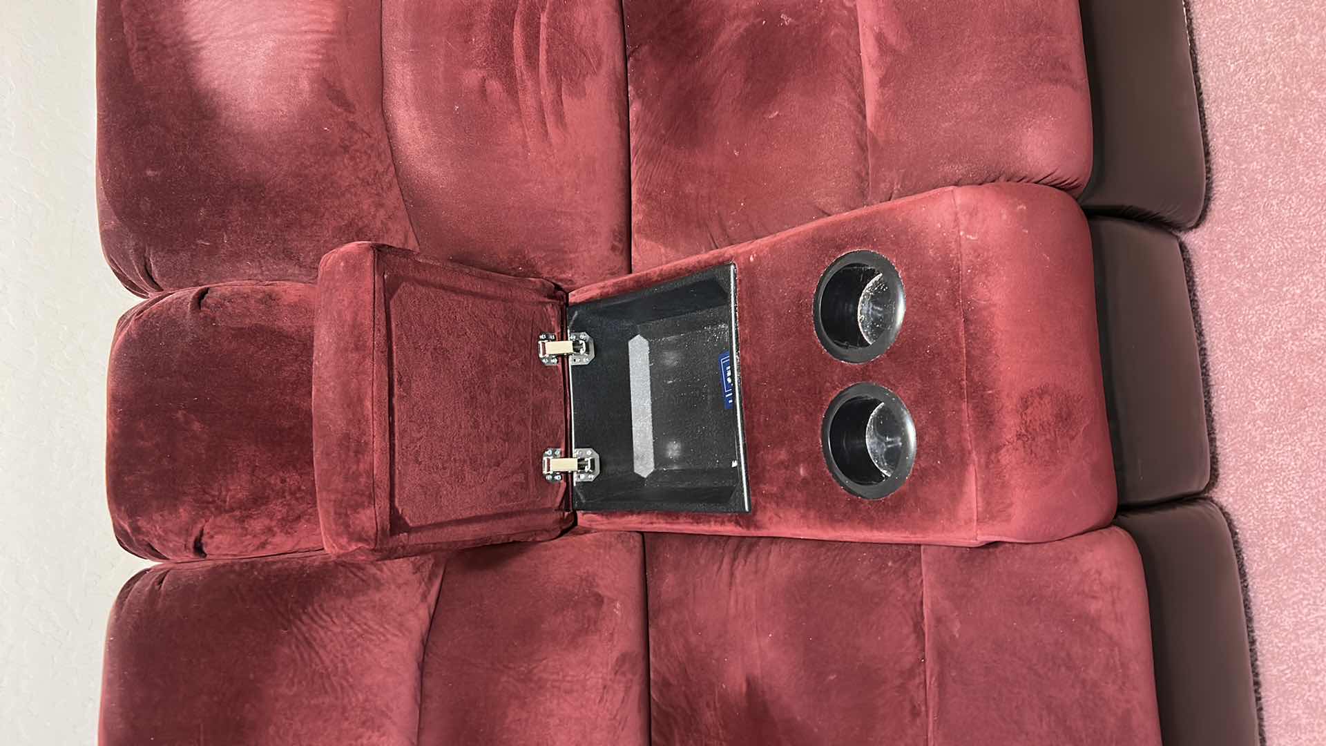 Photo 1 of 6.5’ ELECTRIC RECLINE SOFA WITH CENTER CONSOLE AND CUP HOLDERS