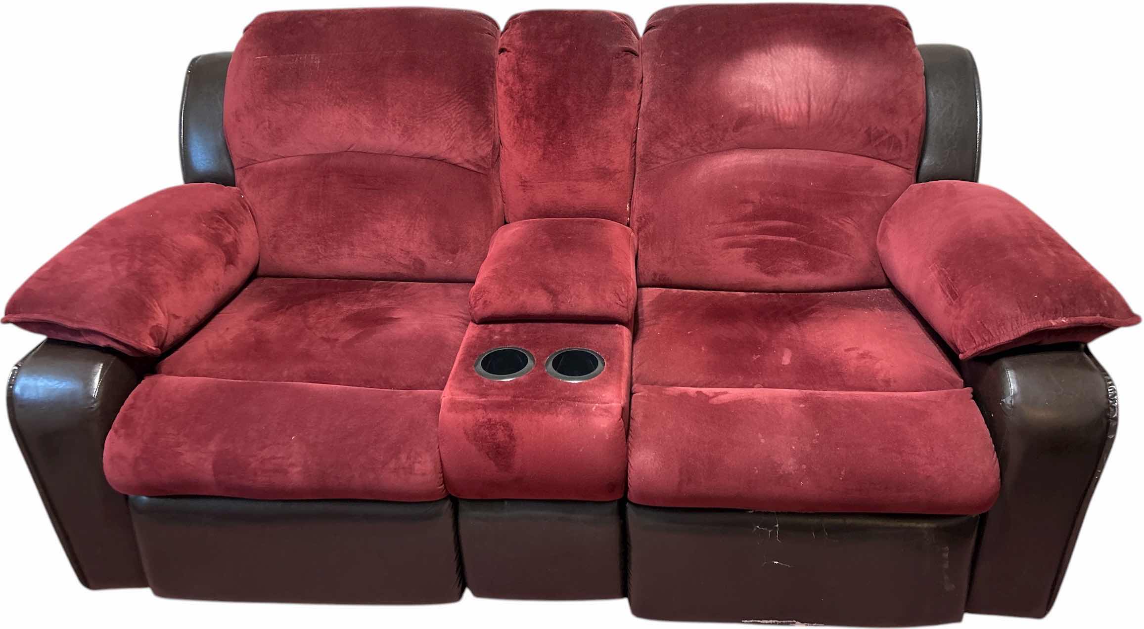 Photo 1 of 6.5’ ELECTRIC RECLINE SOFA WITH CENTER CONSOLE AND CUP HOLDERS
