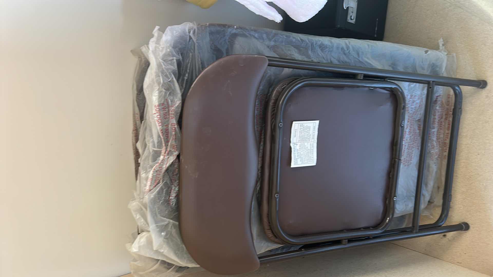 Photo 1 of 4 FOLD UP CHAIRS FOR CARD TABLE (NO CARD TABLE, CHAIRS ONLY