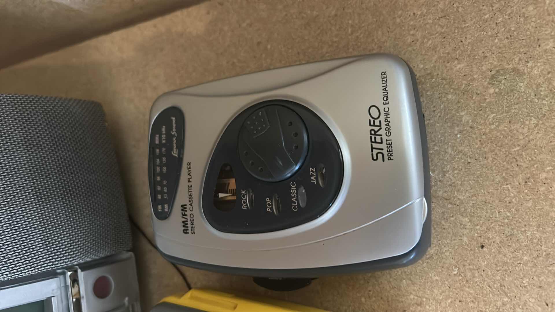 Photo 1 of ELECTRONICS- SONY WALKMAN, AM FM STEREO CASSETTE PLAYER, WEDGE AM FM ALARM