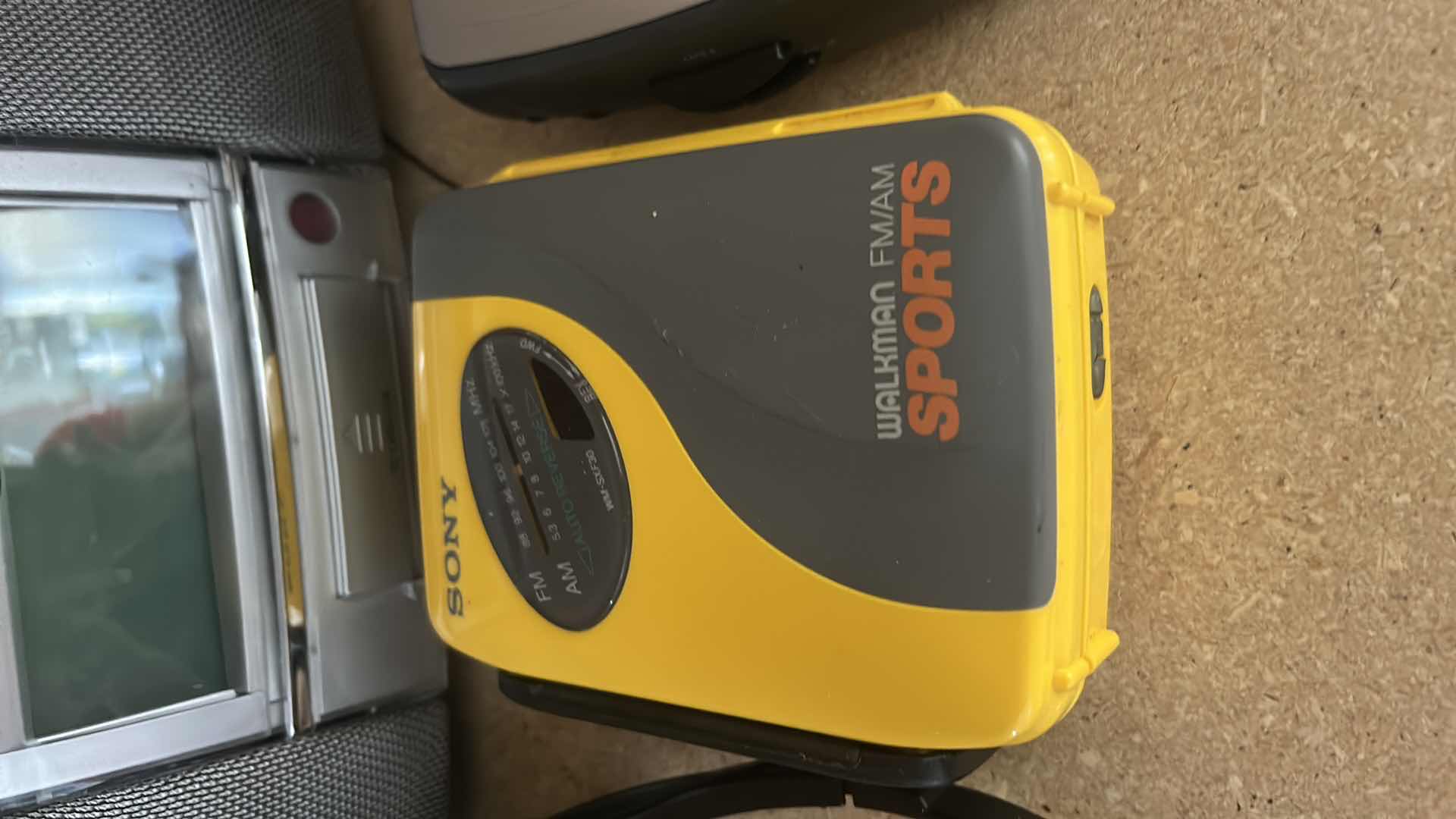 Photo 1 of ELECTRONICS- SONY WALKMAN, AM FM STEREO CASSETTE PLAYER, WEDGE AM FM ALARM