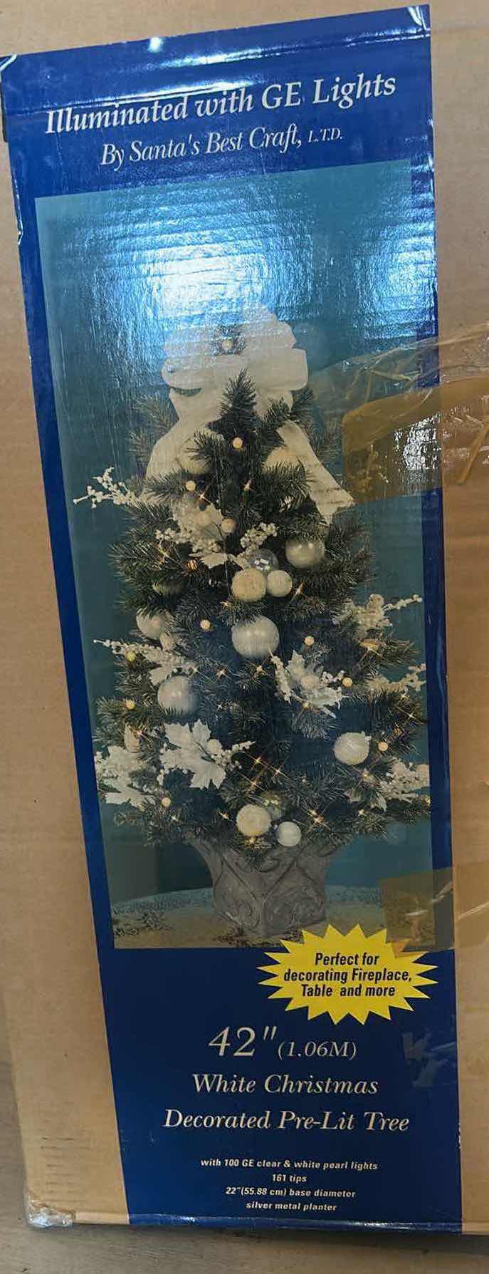 Photo 1 of 42” DECORATED PRELIT CHRISTMAS TREE