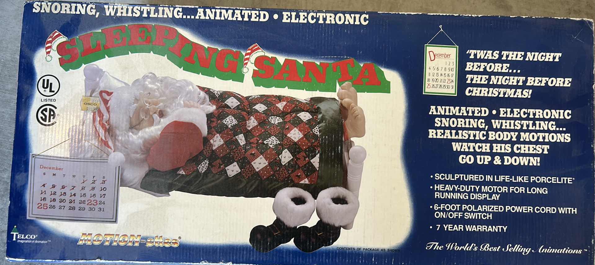 Photo 1 of SLEEPING SANTA MOTION-ETTES