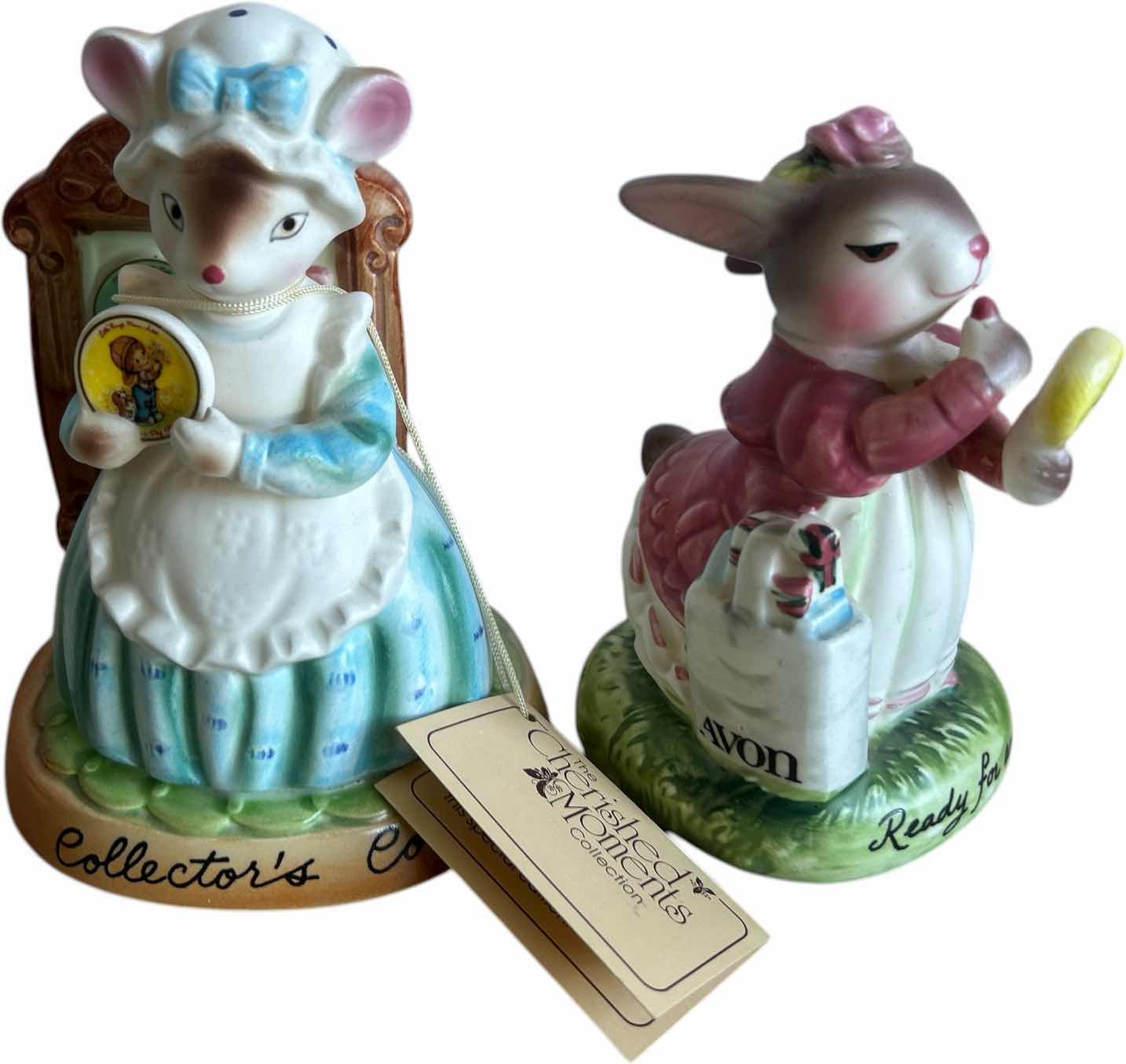 Photo 1 of 2 VINTAGE CHERISHED MOMENTS AVON FIGURINES