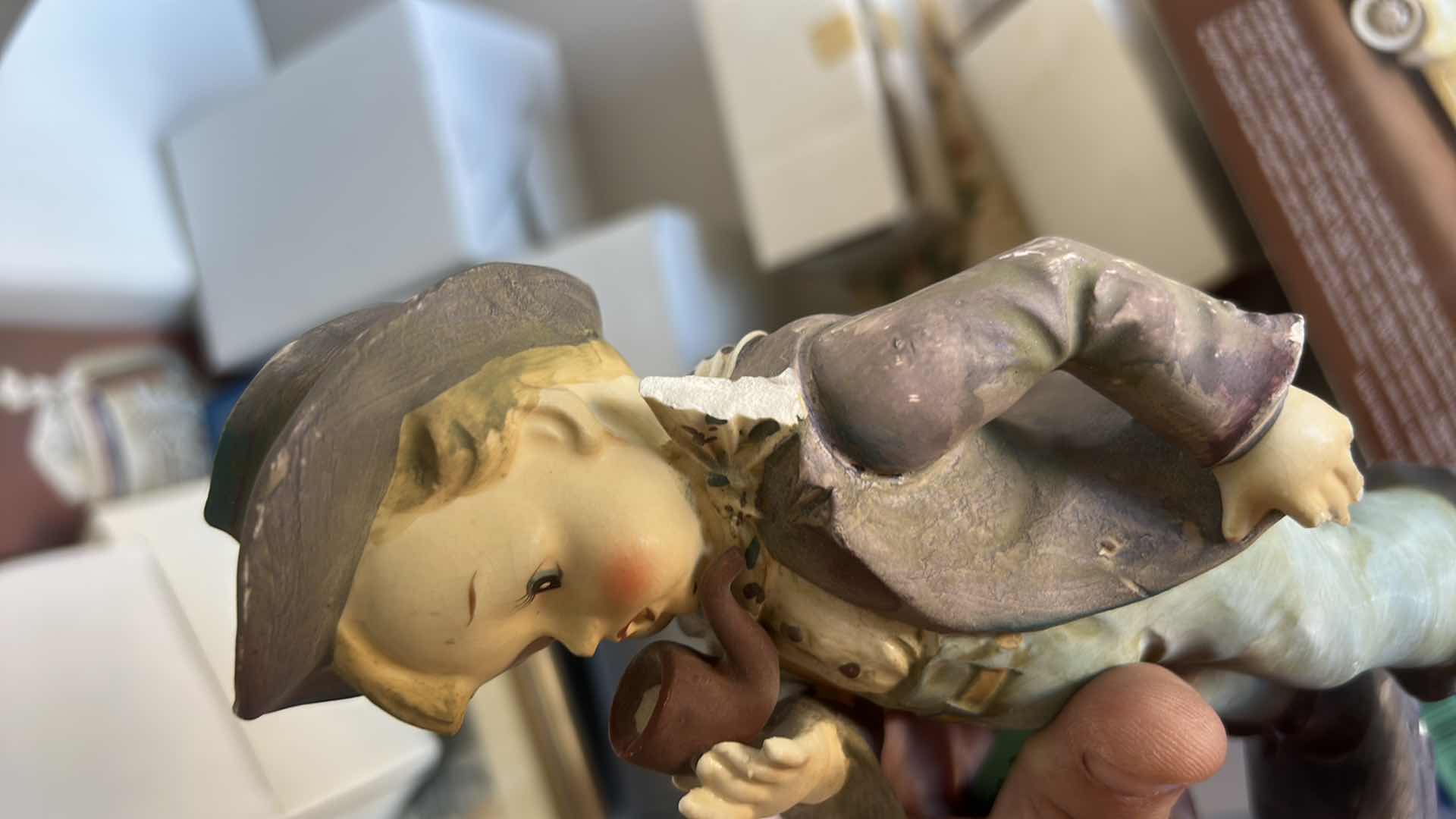 Photo 1 of 2 PORCELAIN FIGURINES  (TALLEST H 9”)