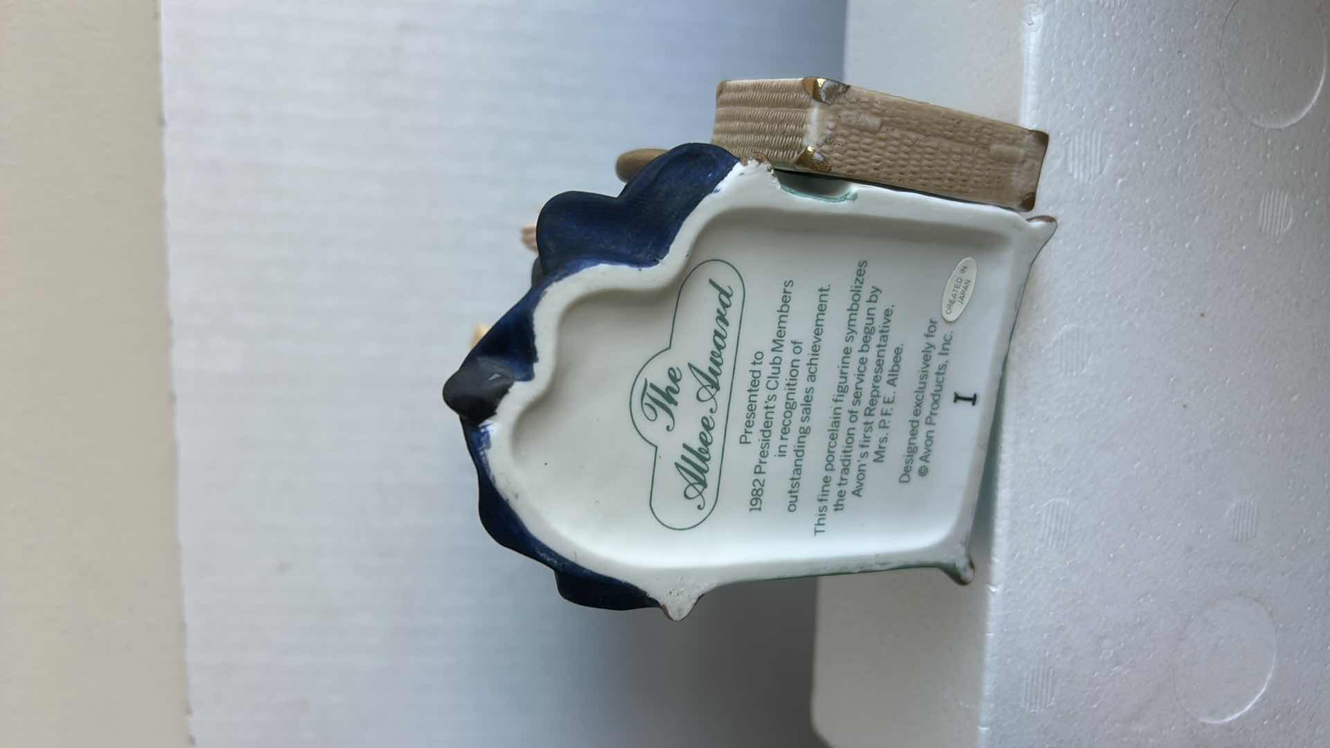 Photo 1 of AVON PORCELAIN FIGURINE H7.5”