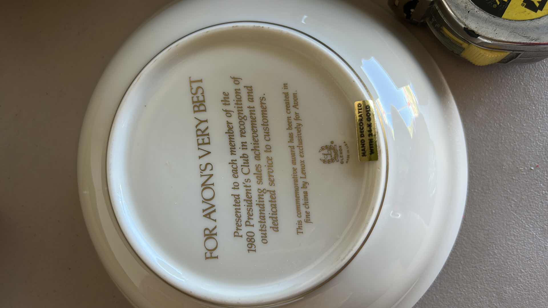 Photo 1 of AVON PORCELAIN BOWL AND 5- 8”PLATES