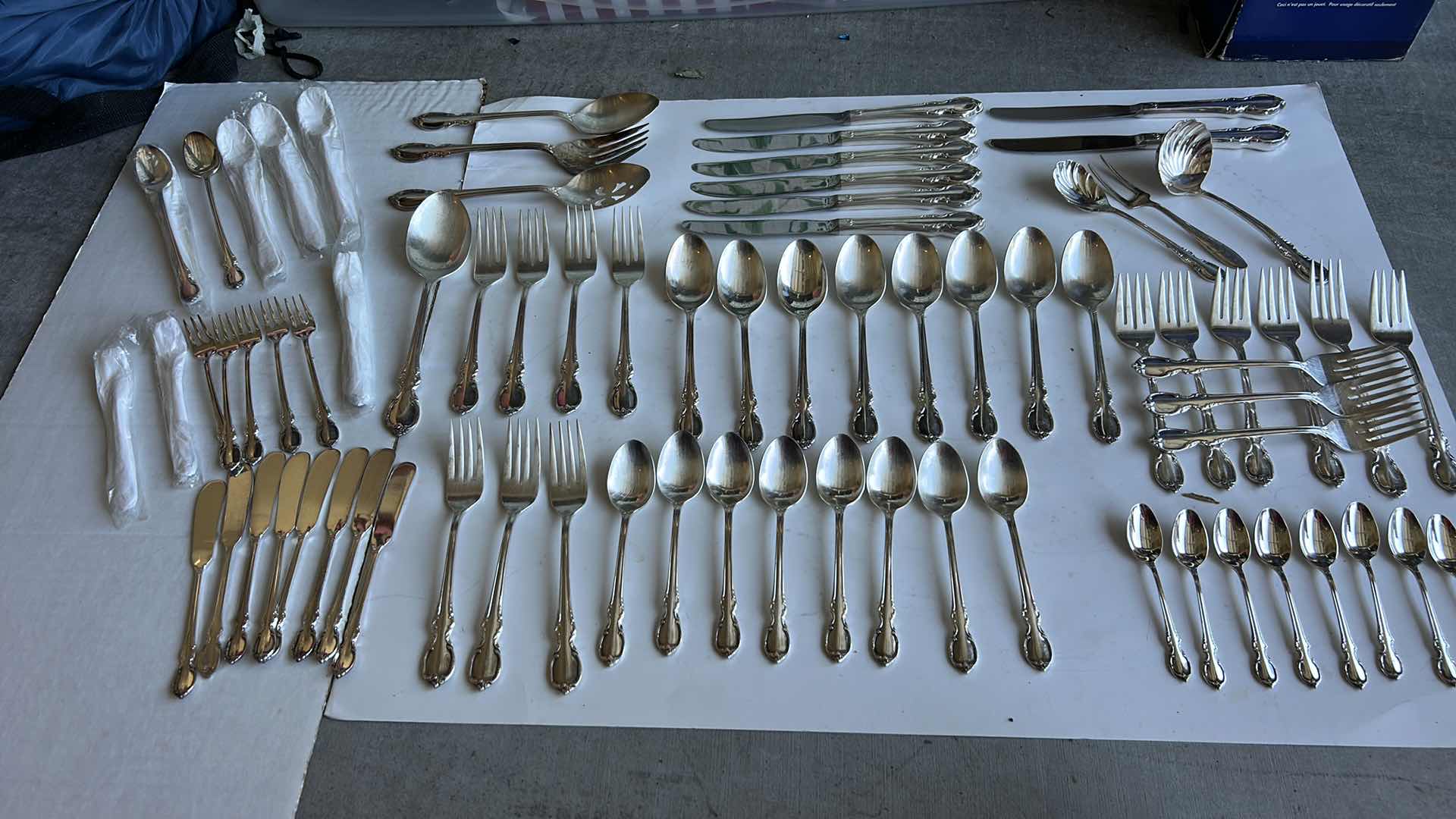 Photo 1 of 77 PCS INTERNATIONAL SILVER PLATE SERVING UTENSILS