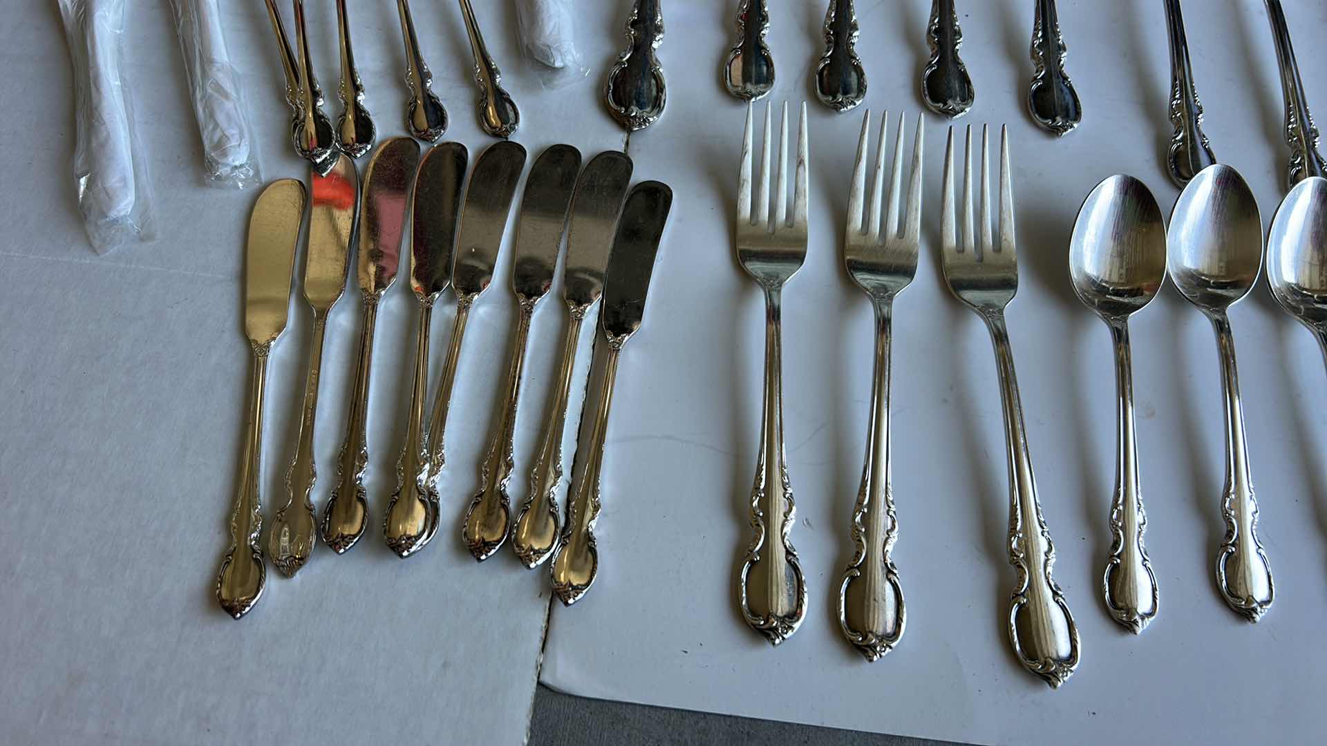 Photo 2 of 77 PCS INTERNATIONAL SILVER PLATE SERVING UTENSILS