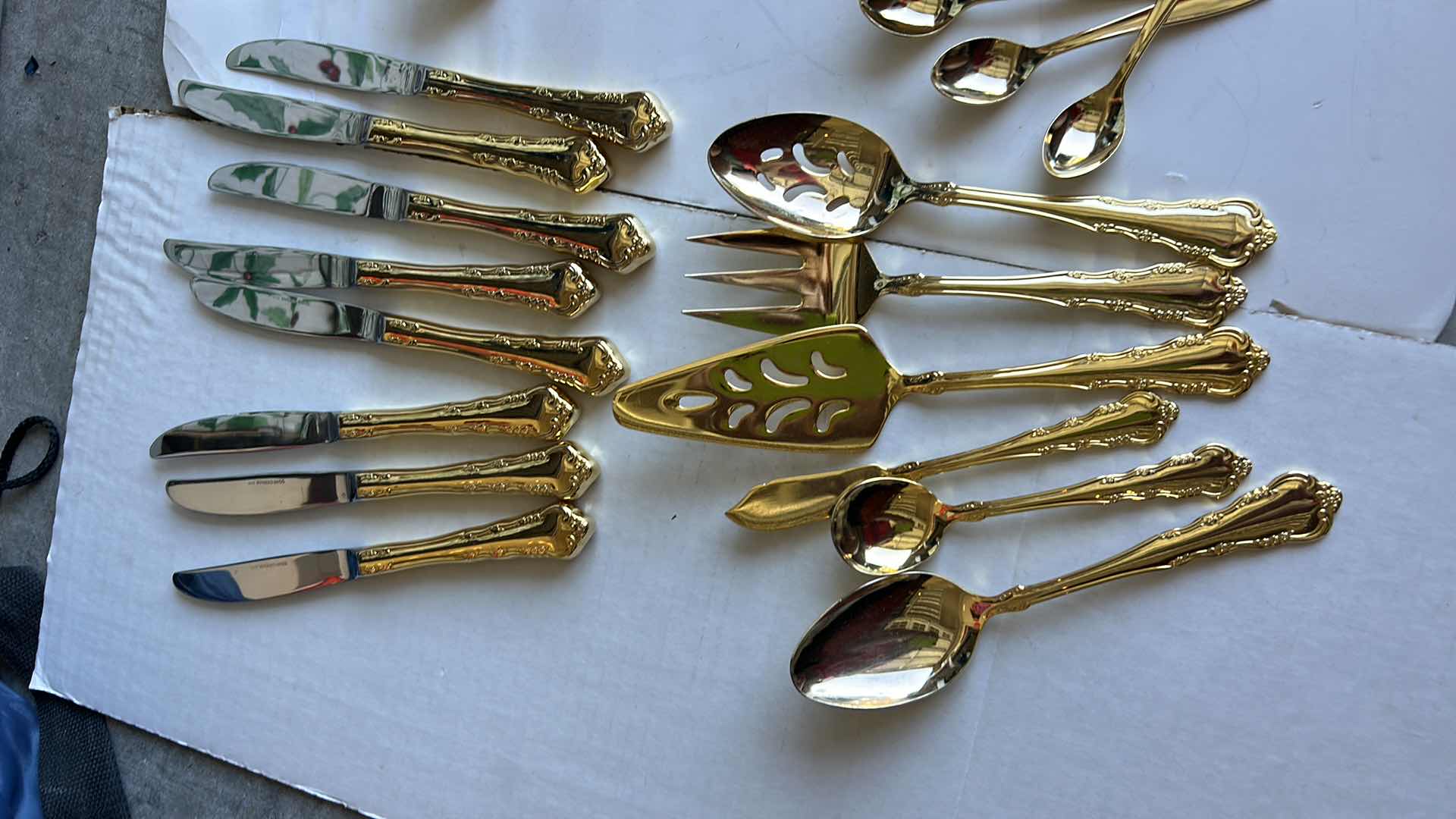 Photo 1 of 60 PC GOLD TONE DINING UTENSILS 1847 ROGERS BROTHERS
