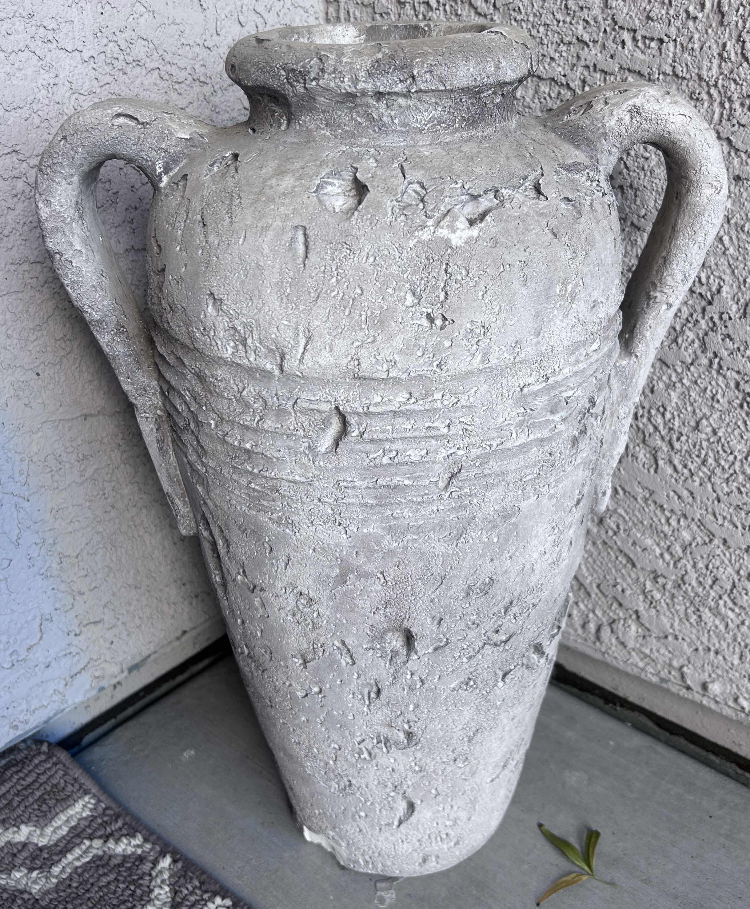 Photo 1 of OUTDOOR CERAMIC POTTERY VASE H 22”