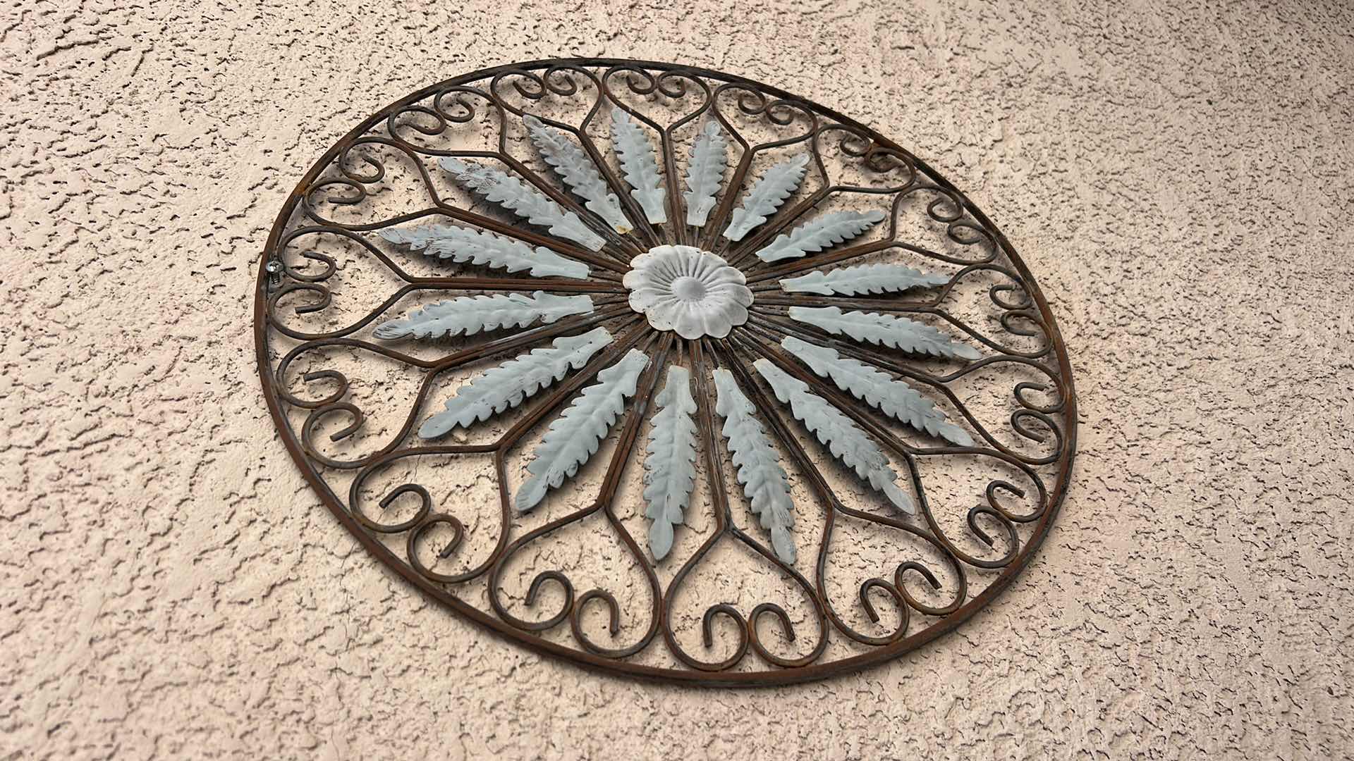 Photo 1 of 2 ROUND METAL WALL SCULPTURES 20”