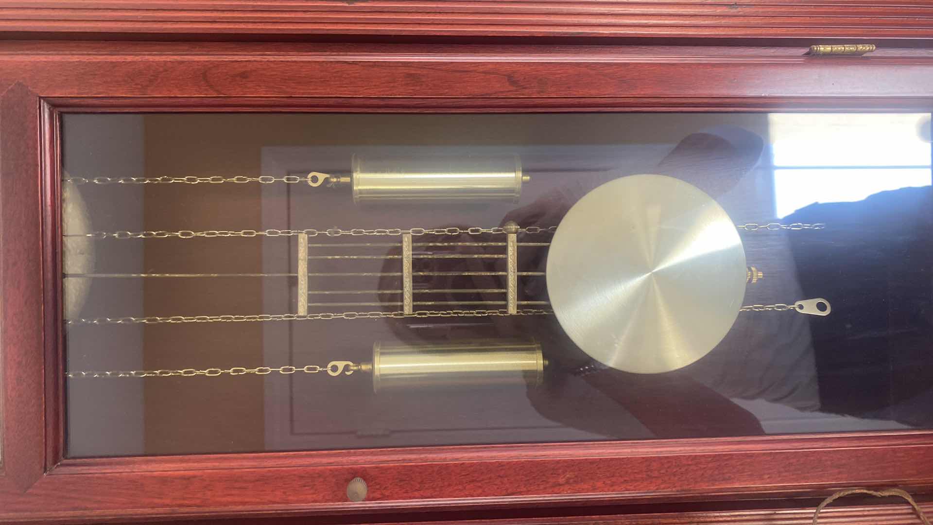 Photo 1 of BULOVA PENDULUM WALL CLOCK 14” x 38”