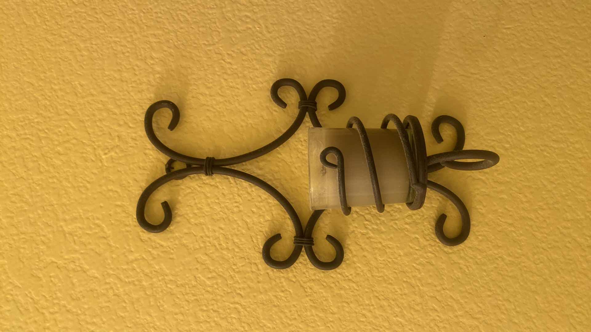 Photo 1 of 3-WALL METAL SCONCES WITH CANDLES LARGEST 18” x 21”