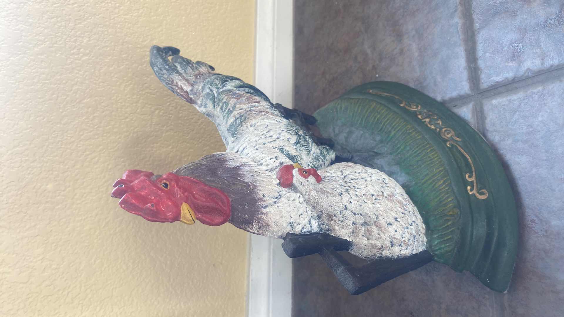 Photo 1 of HEAVY ROOSTER & CHICKEN DOOR STOP 10 1/2” x 12”