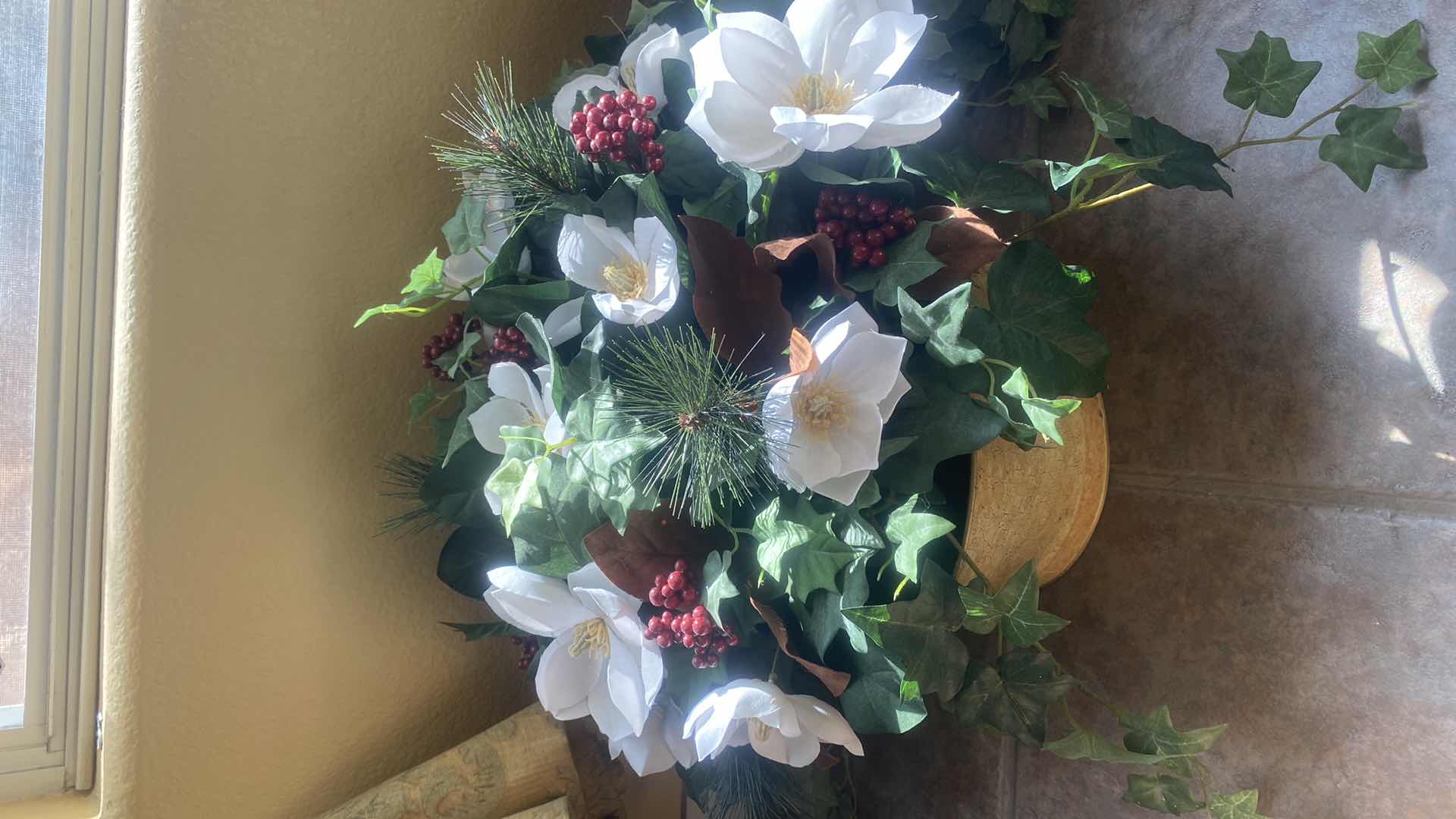 Photo 1 of 3-FAUX FLORAL TALLEST H22”