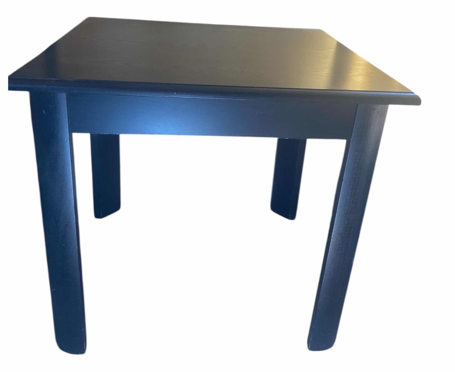 Photo 1 of BLACK WOOD END TABLE 26“ x 23“ H23”