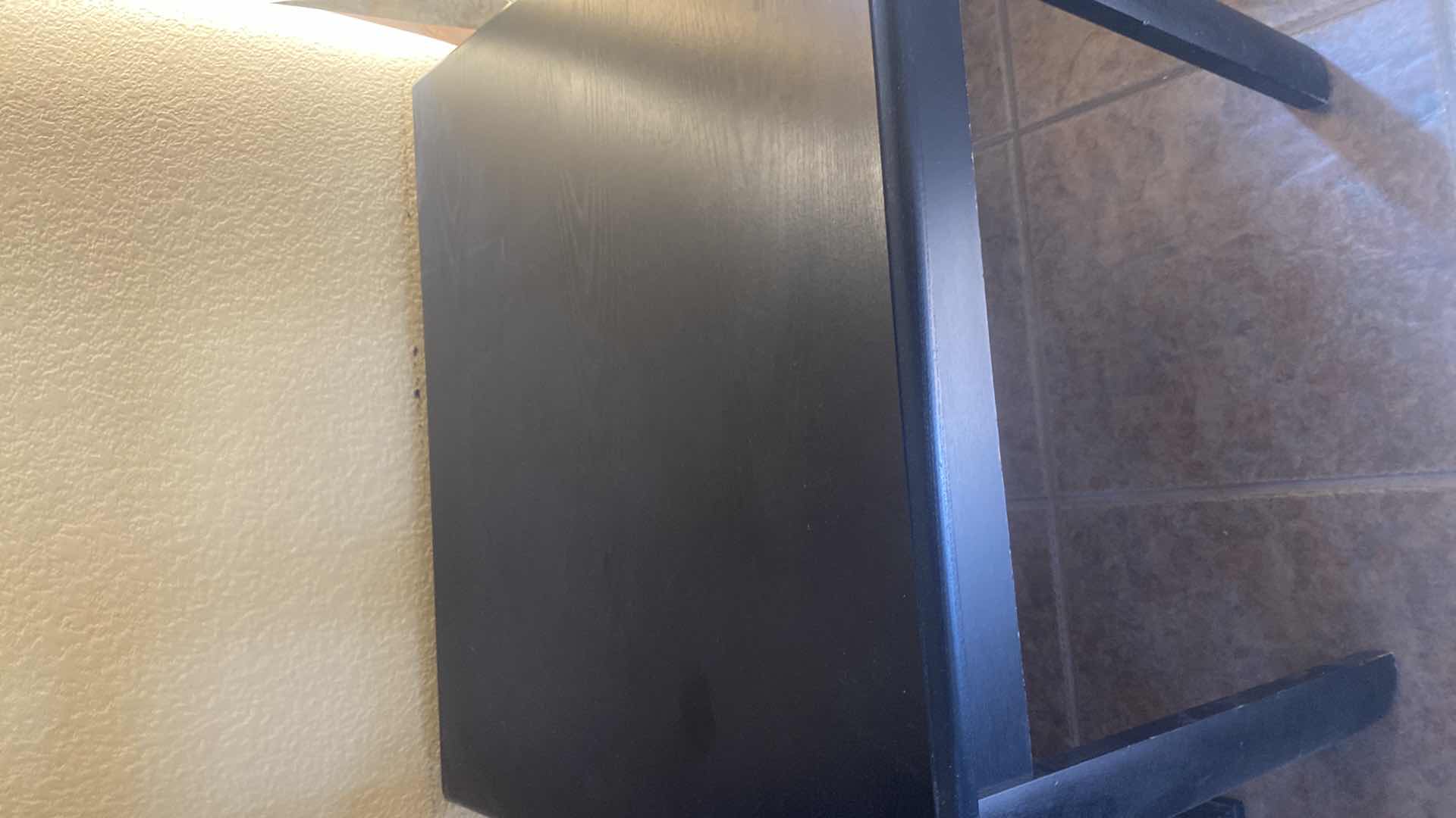 Photo 1 of BLACK WOOD END TABLE 26“ x 23“ H23”