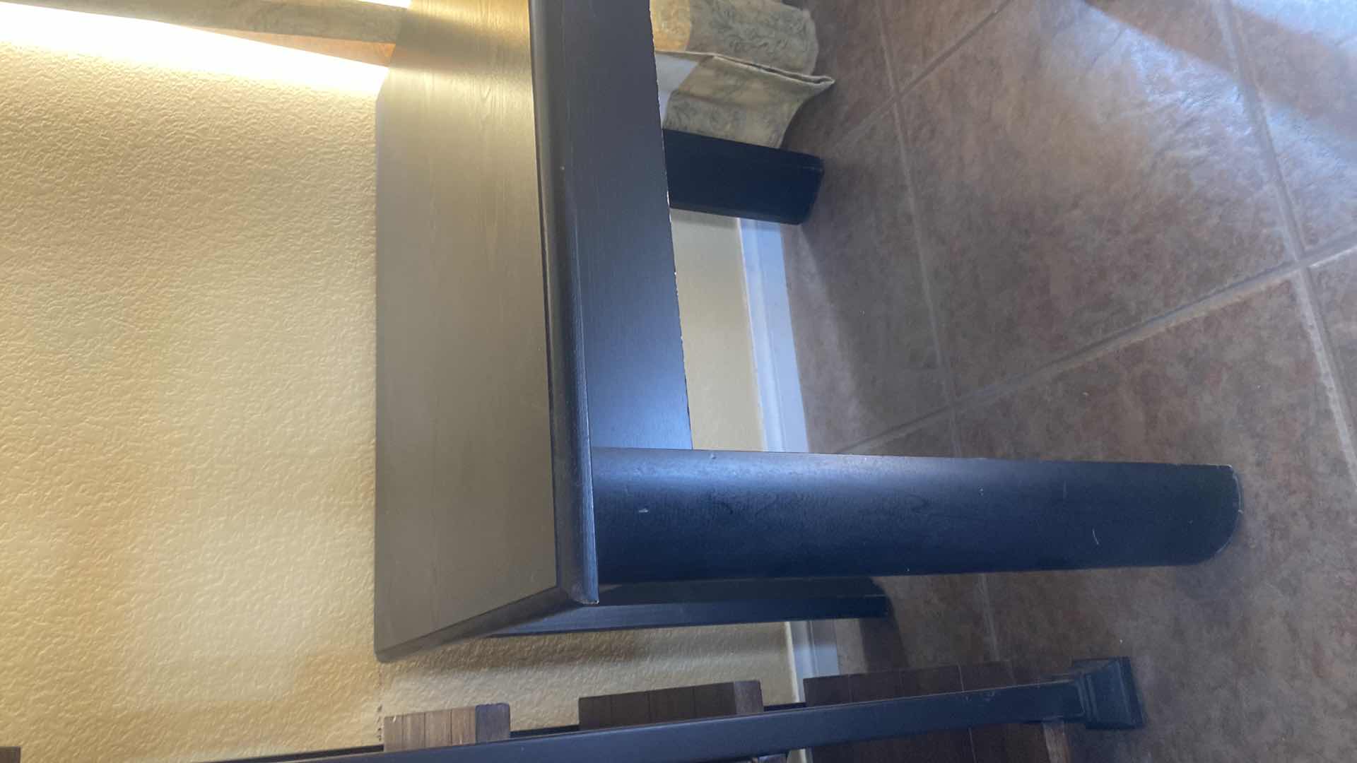 Photo 1 of BLACK WOOD END TABLE 26“ x 23“ H23”