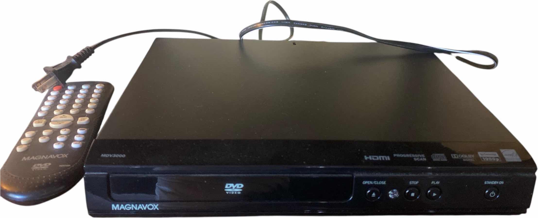 Photo 1 of MAGNAVOX DVD PLAYER WITH REMOTE