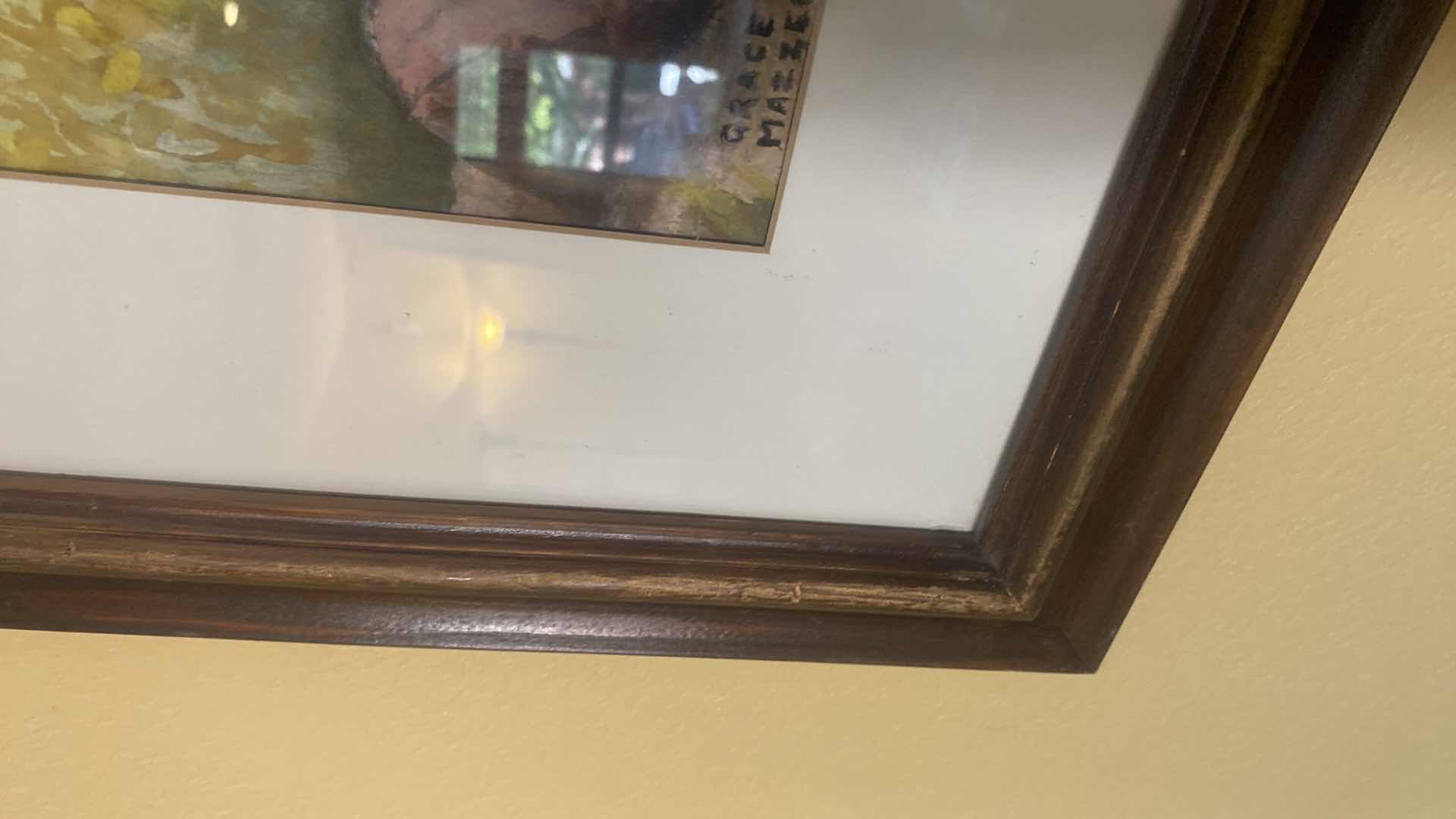 Photo 1 of FRAMED ART COPY WATER COLOR “FUN TRIP” by GRACE MAZZEO ARTWORK 26 1/2” x 22 1/2”