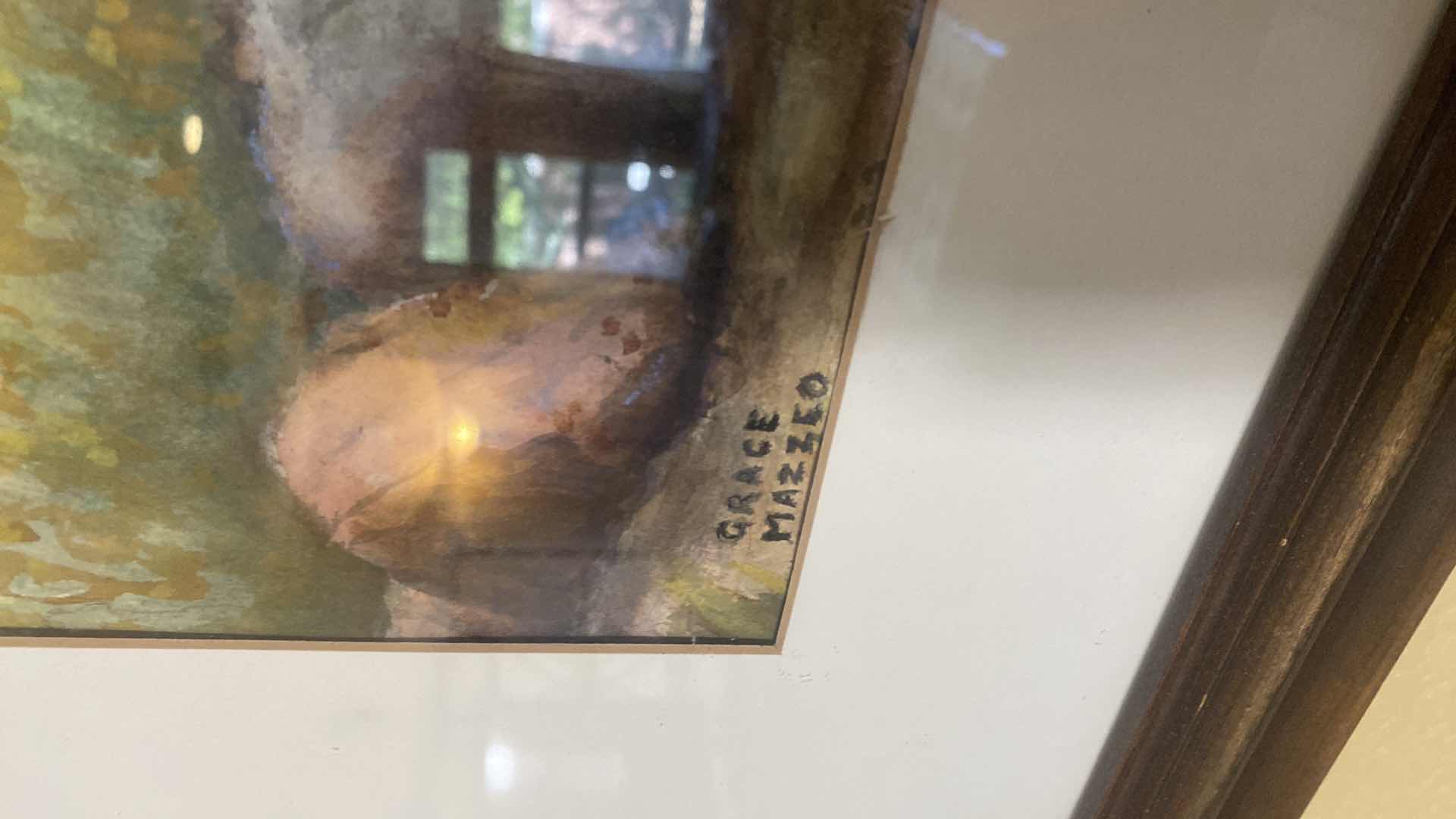 Photo 1 of FRAMED ART COPY WATER COLOR “FUN TRIP” by GRACE MAZZEO ARTWORK 26 1/2” x 22 1/2”