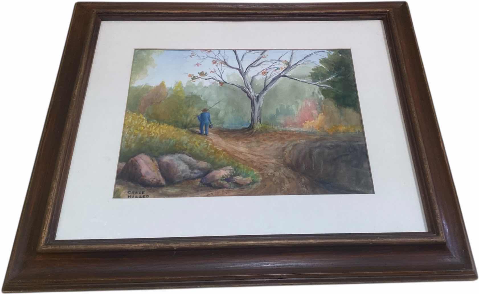 Photo 1 of FRAMED ART COPY WATER COLOR “FUN TRIP” by GRACE MAZZEO ARTWORK 26 1/2” x 22 1/2”